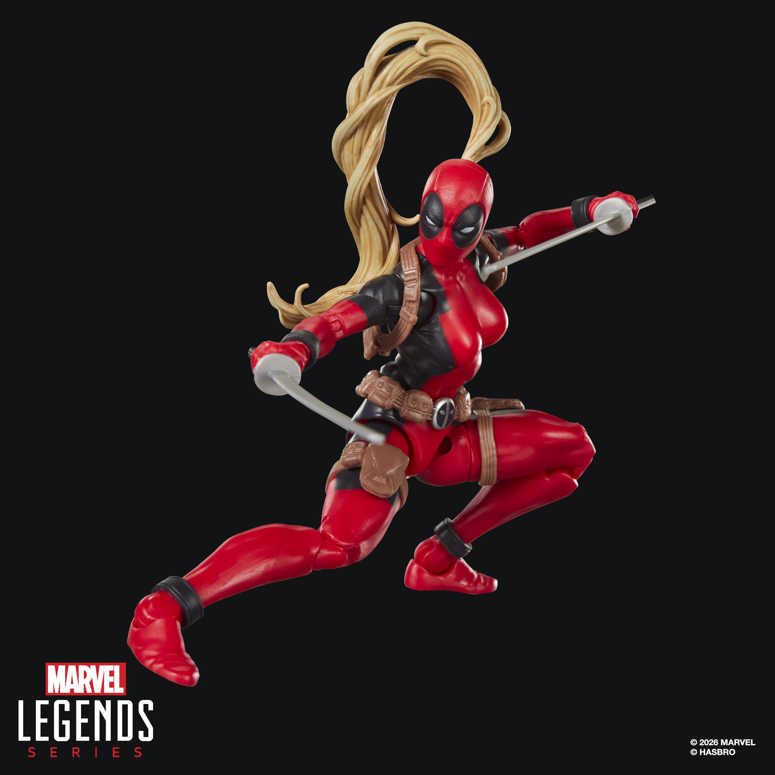 Marvel Lady Deadpool Action Figure - 15cm Scale, Multicolor, Includes 5 Accessories & Build-A-Figure Part 9