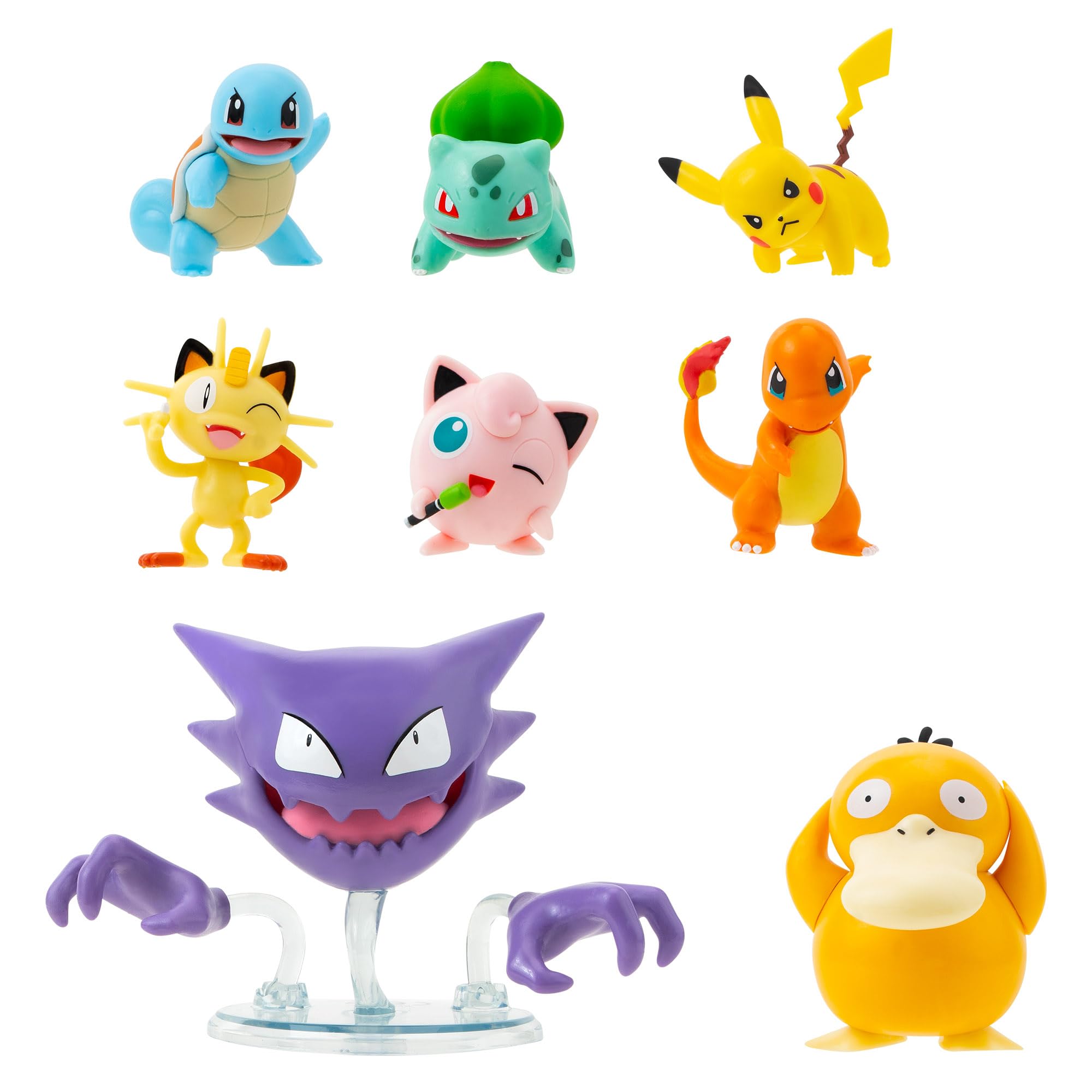 Pokémon Battle Figure 8 Pack - Six 2-Inch and Two 3-Inch Battle Ready Figures 1
