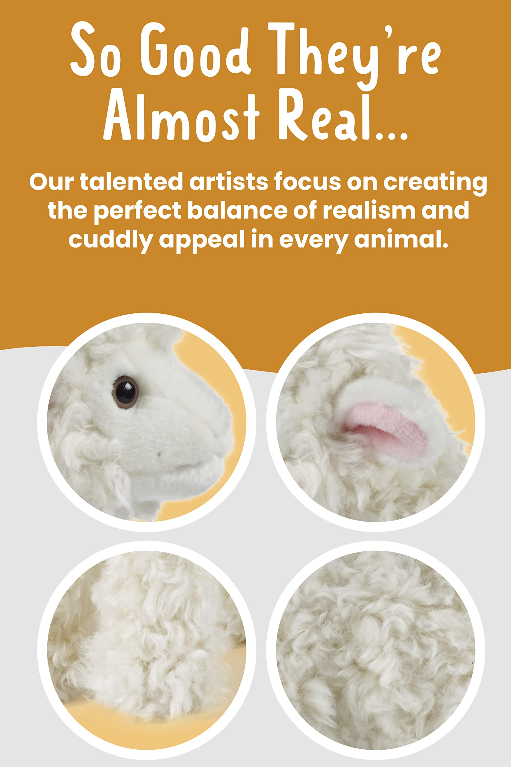 Living Nature Large Lamb - Realistic Soft Cuddly Plush Toy for All Ages 10