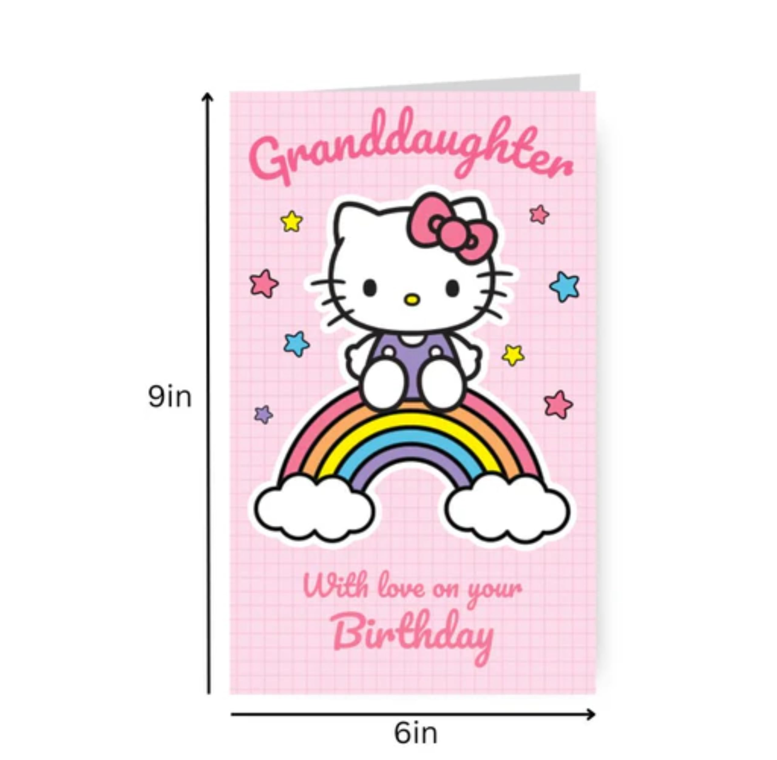 Danilo Promotions LTD Hello Kitty Granddaughter Birthday Card | 176mm x 127mm 3
