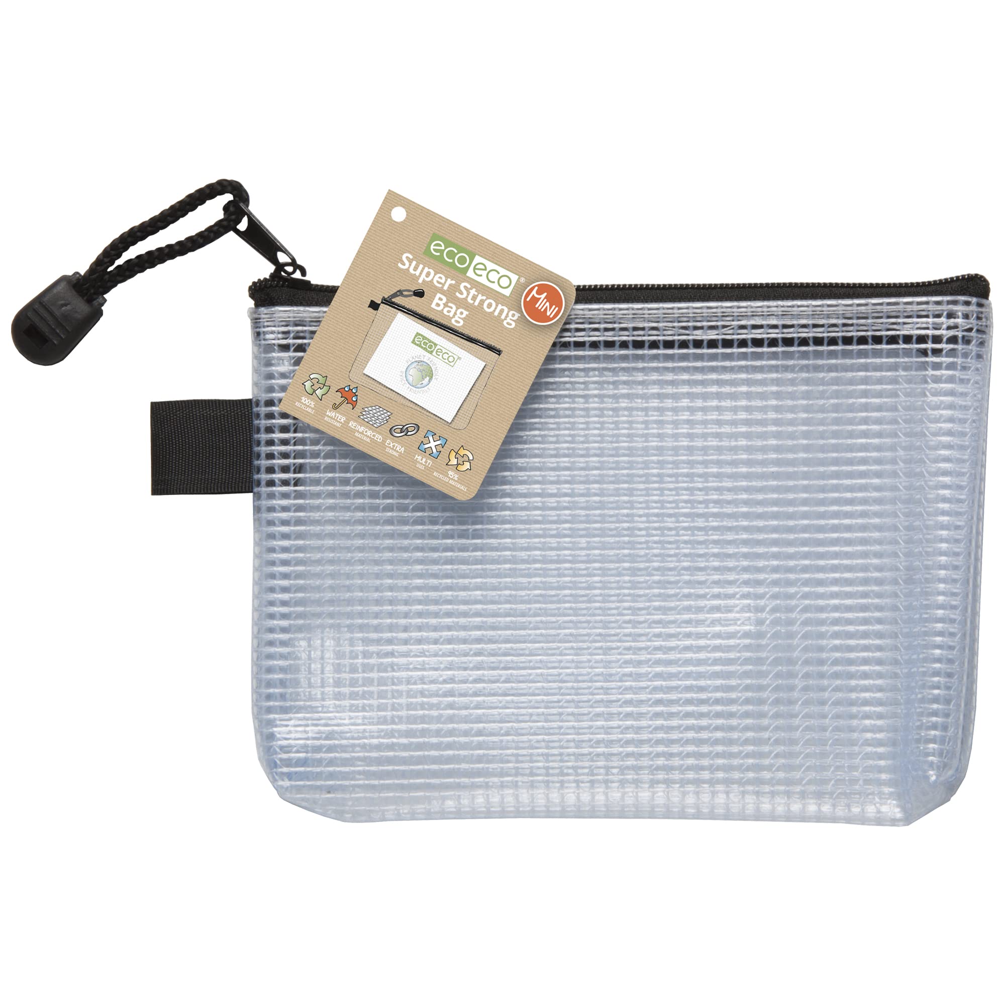 eco-eco Mini Super Strong Waterproof Mesh File Bag | 95% Recycled | 150x105mm | Pack of 1