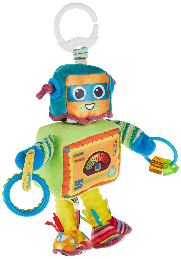 Lamaze Rusty the Robot - Sensory Toy for Babies 0-6 Months with Twistable Head & Clip