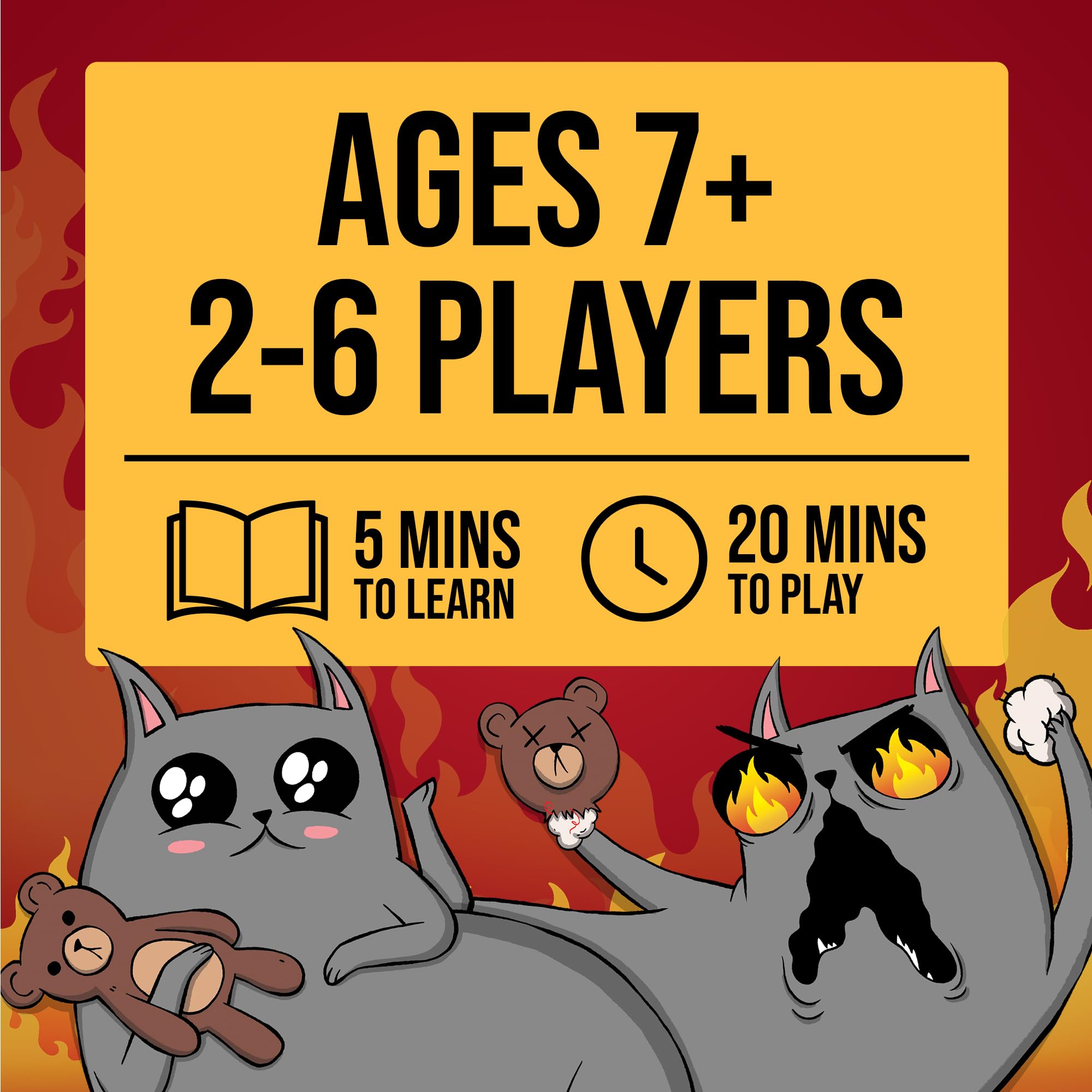 Exploding Kittens Anniversary Edition Board Game - Pop-Up Board | 2-6 Players Ages 7+ 7
