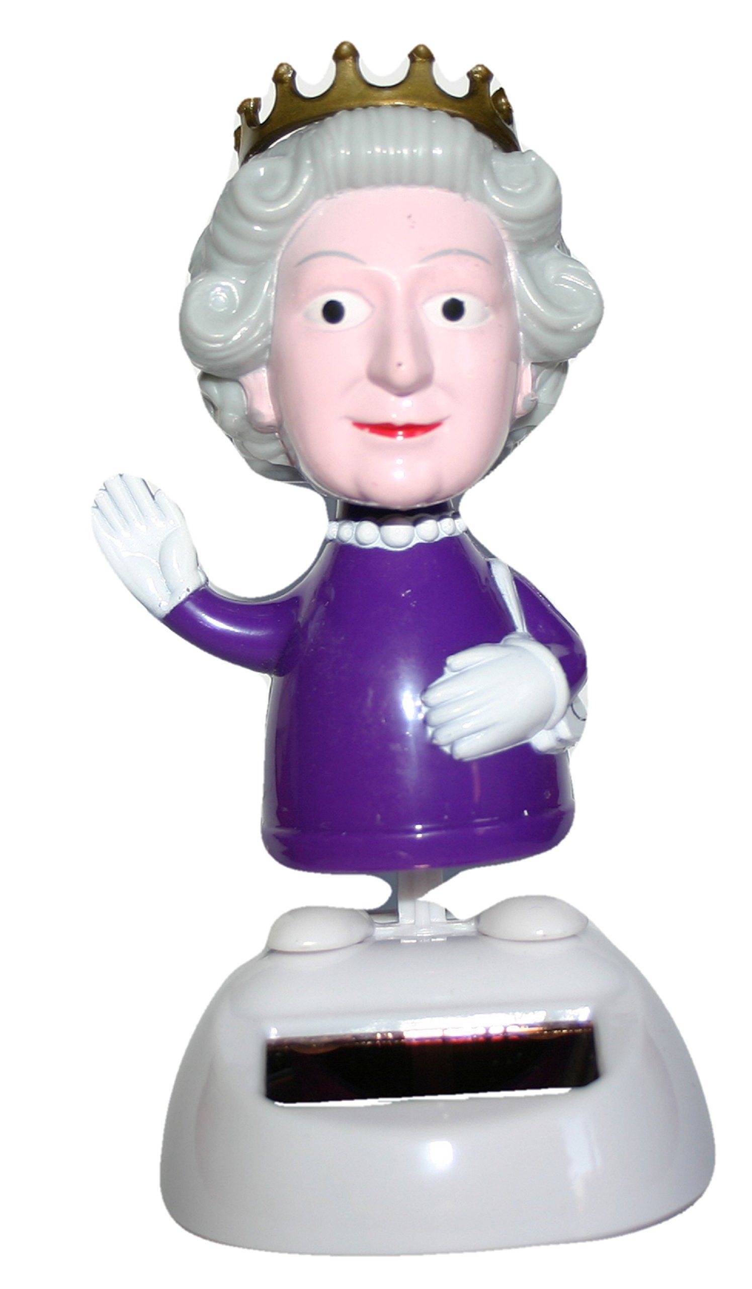 Puckator Solar-Powered Dancing Queen Ornament Figure (Gold Color, 10cm Height)