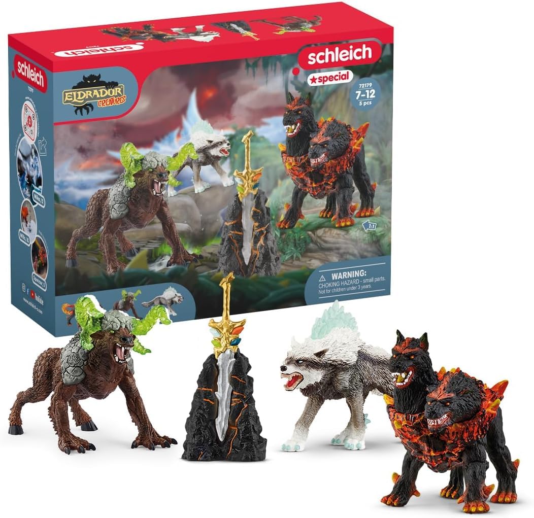 Schleich Eldrador Starter Set 72179 - Action Figure Playset for Ages 7+ | Includes 4 Figures & Weapon 1
