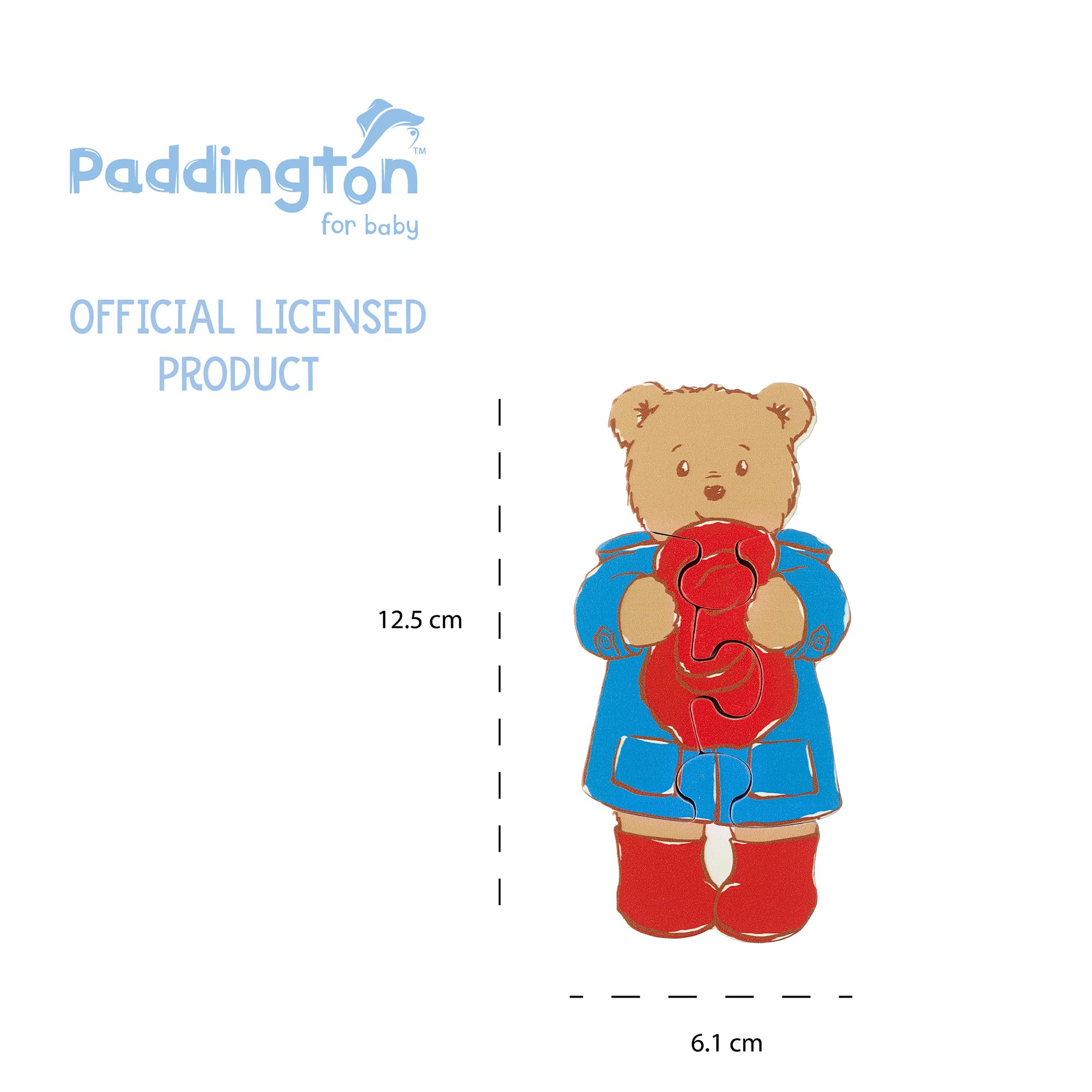 Paddington Bear Mini Wooden Puzzle - Chunky Jigsaw for Toddlers, FSC Certified 4