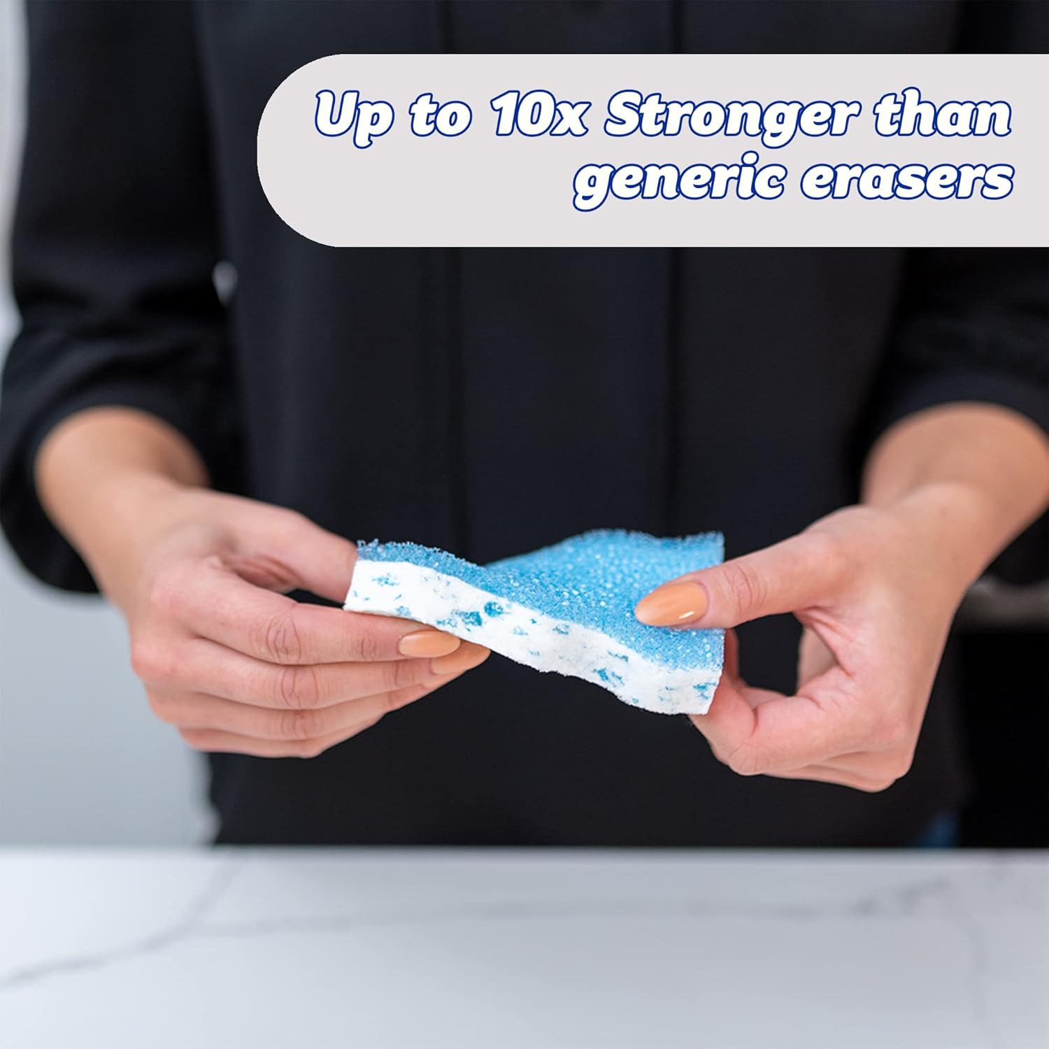 Scrub Daddy - Eraser Daddy 10x Magic Sponge Erasers, Dual-Sided Melamine Cleaning Pads