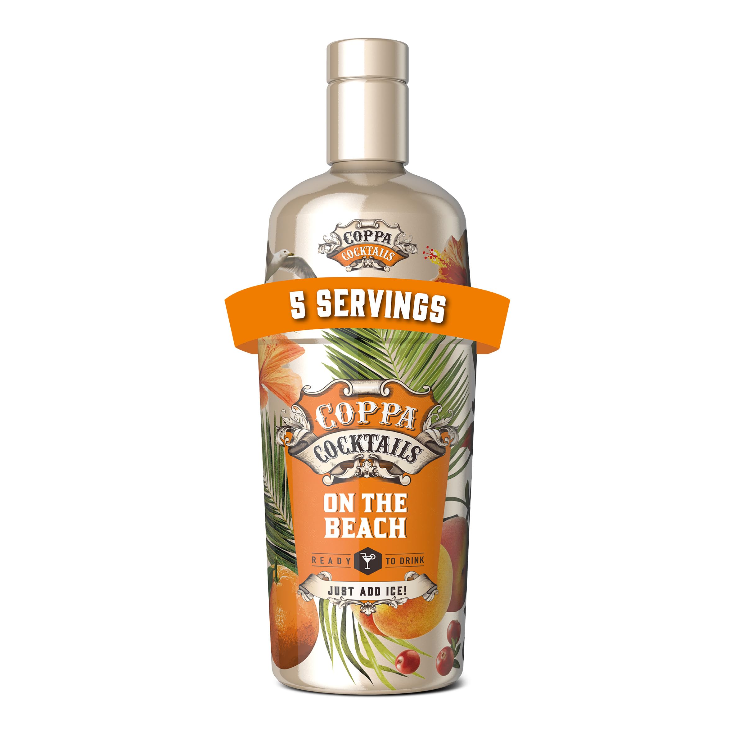 Coppa Cocktails On the Beach Ready-to-Drink Cocktail | 70 cl Bottle | 5-6 Servings 1