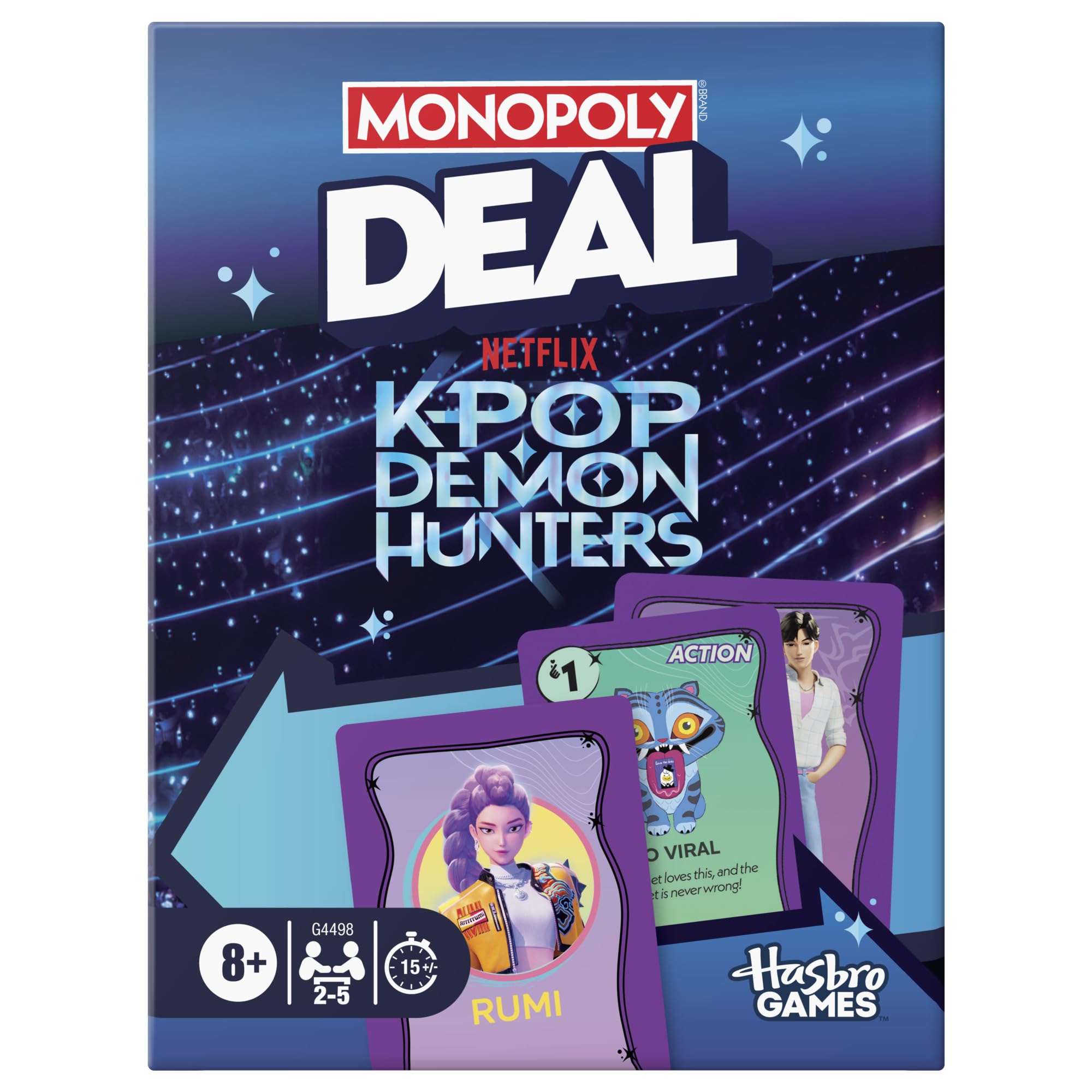 Hasbro Gaming Monopoly Deal: KPop Demon Hunters Card Game