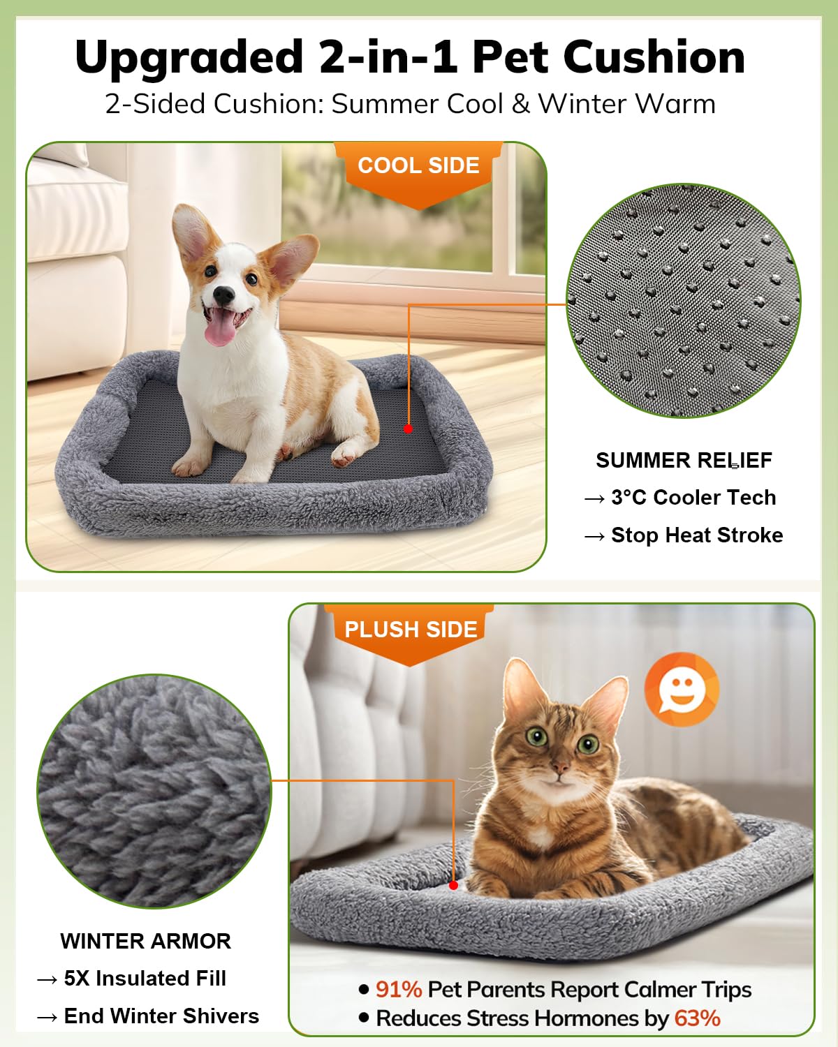 morpilot Airline Approved Soft-Sided Pet Carrier for Cats & Dogs up to 7kg | Light Grey 2