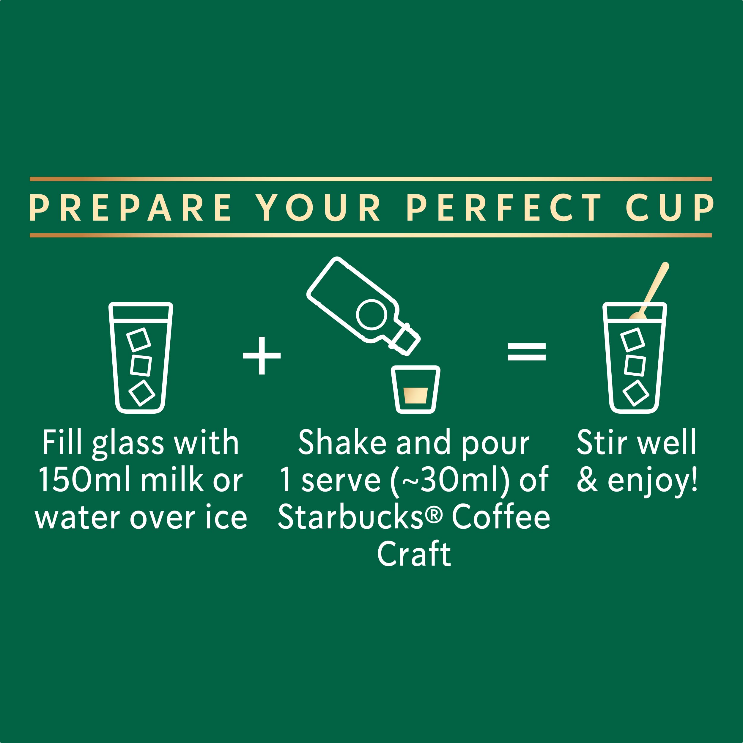 STARBUCKS Rich Black Iced Coffee Concentrate - 100% Arabica Beans | 260 ml