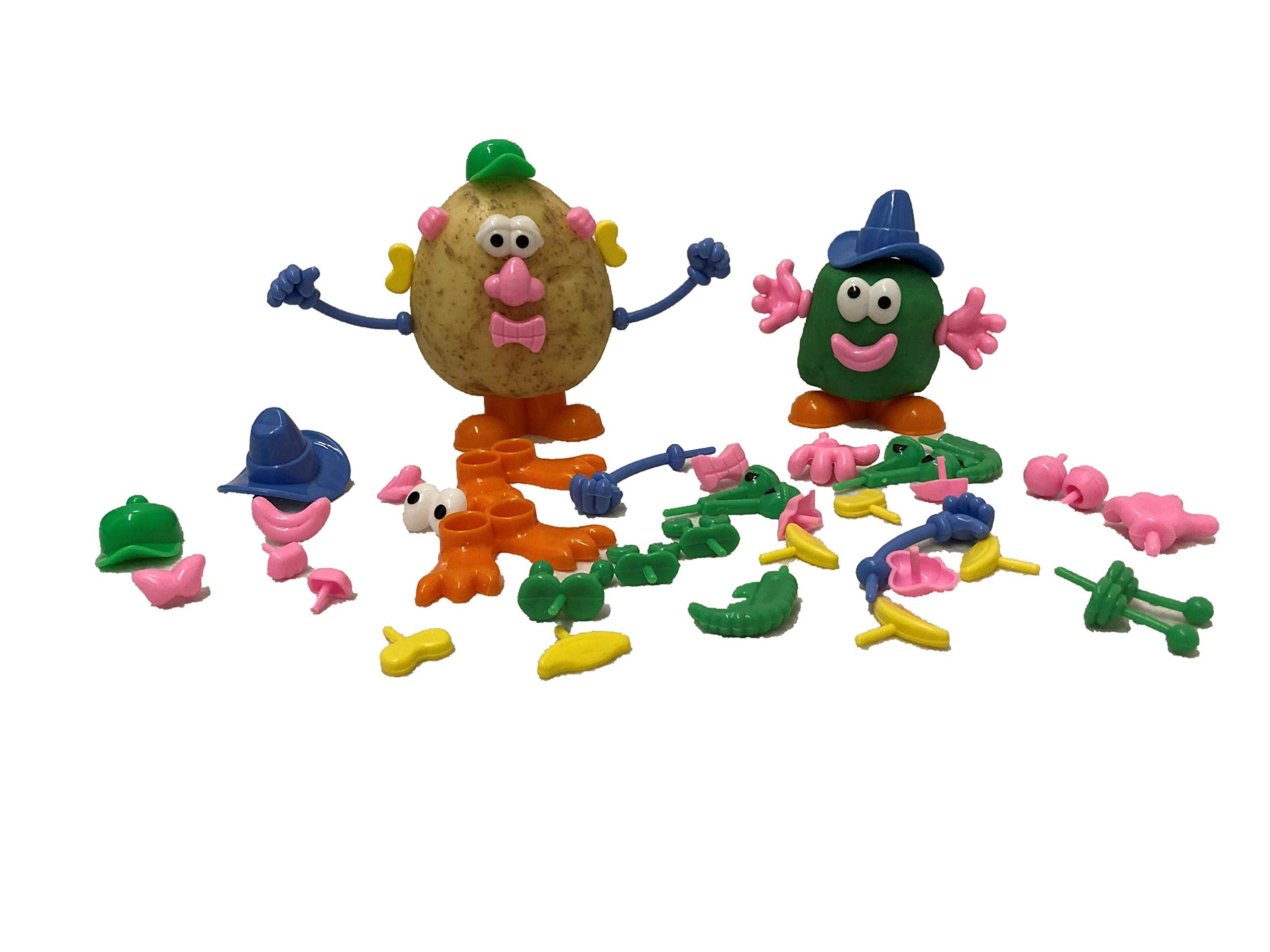 Craftplay Plastic Dough/Potato People Shapes - 52 Piece Set | Washable | Ages 3+ 1