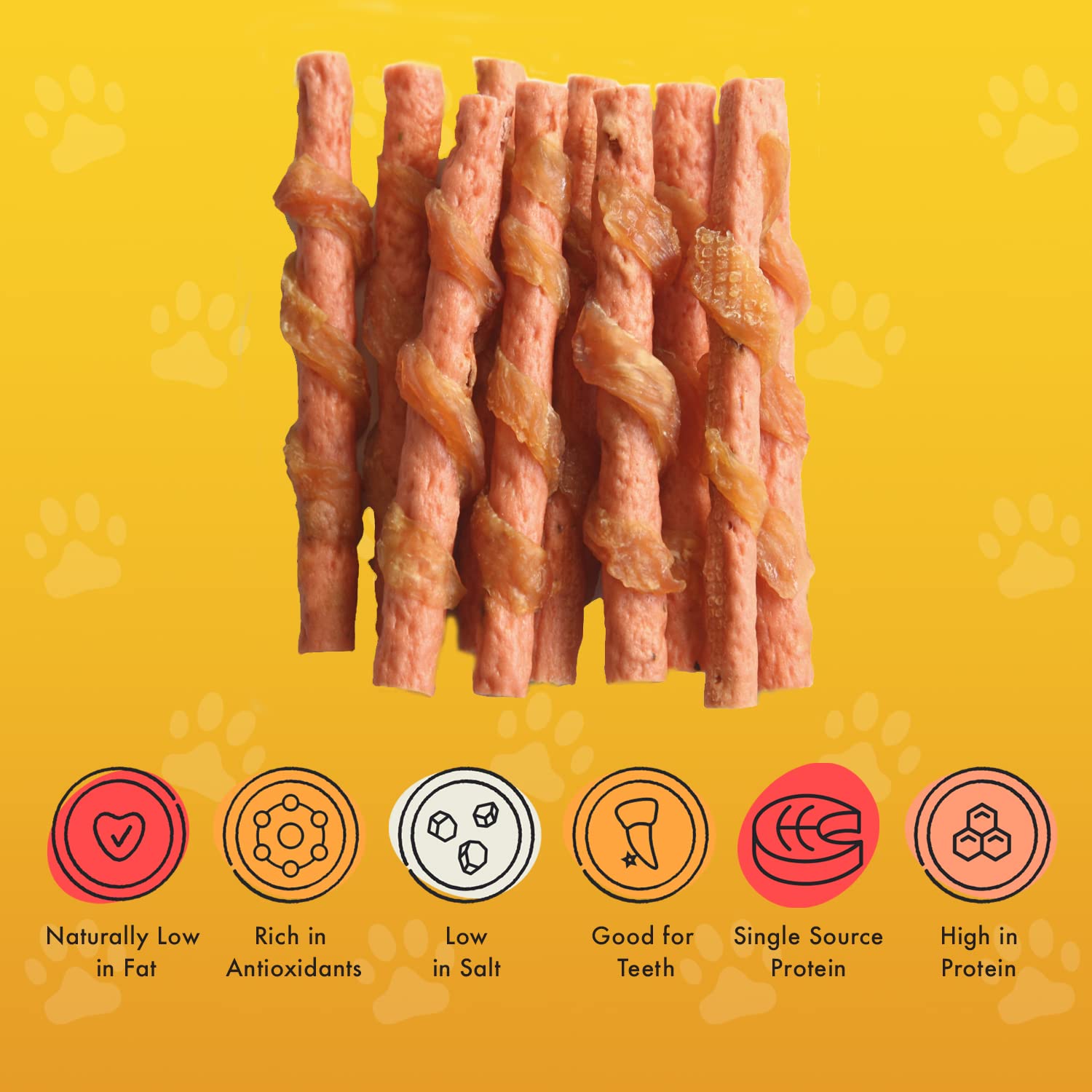 PET MUNCHIES Chicken with Carrot Dental Sticks Dog Treats - Pack of 8 | Low Fat | Promotes Dental Health 3