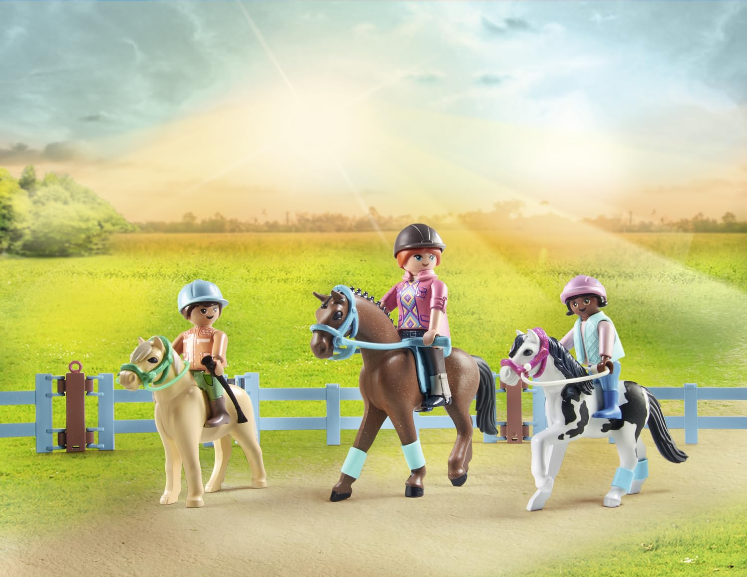 Playmobil 71493 Horses of Waterfall: Mobile Riding School with Transporter - Educational Playset for Ages 4+ 2