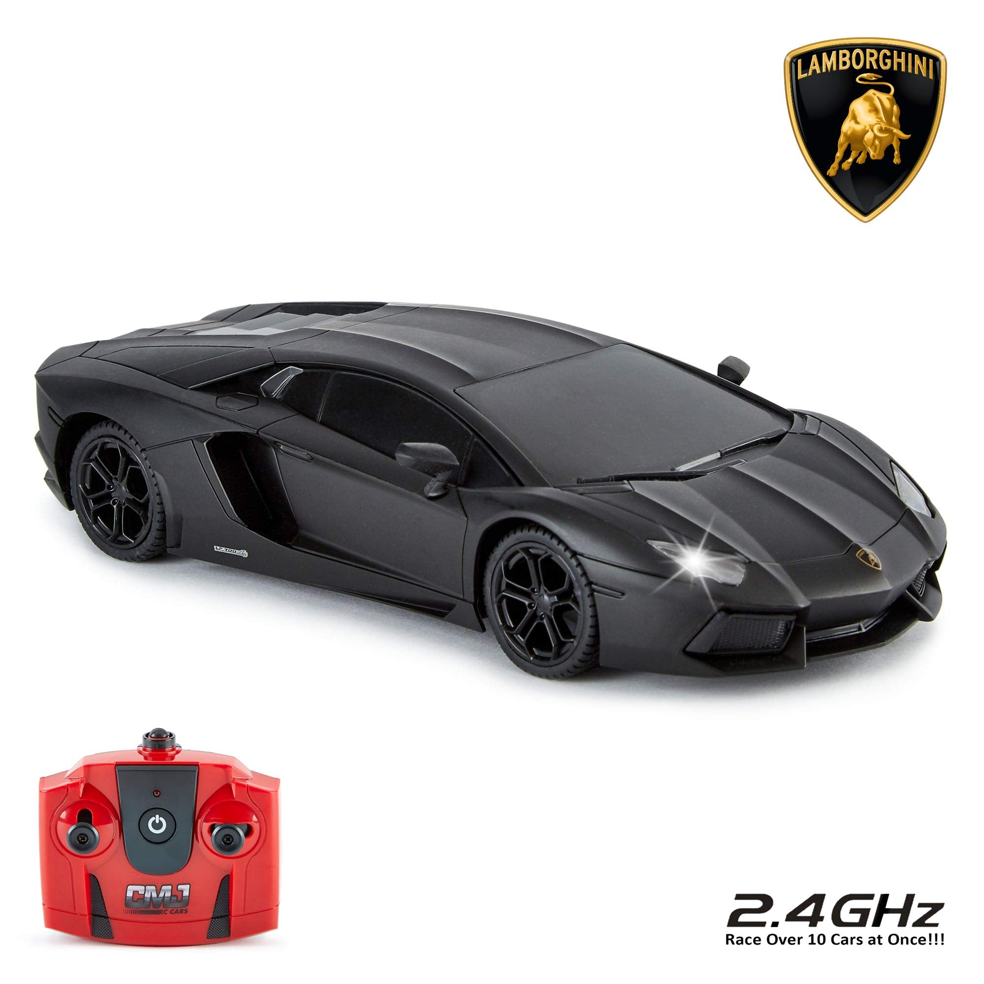 Lamborghini Aventador 1:24 Scale Remote Control Car - 2.4Ghz Racing with LED Lights 2