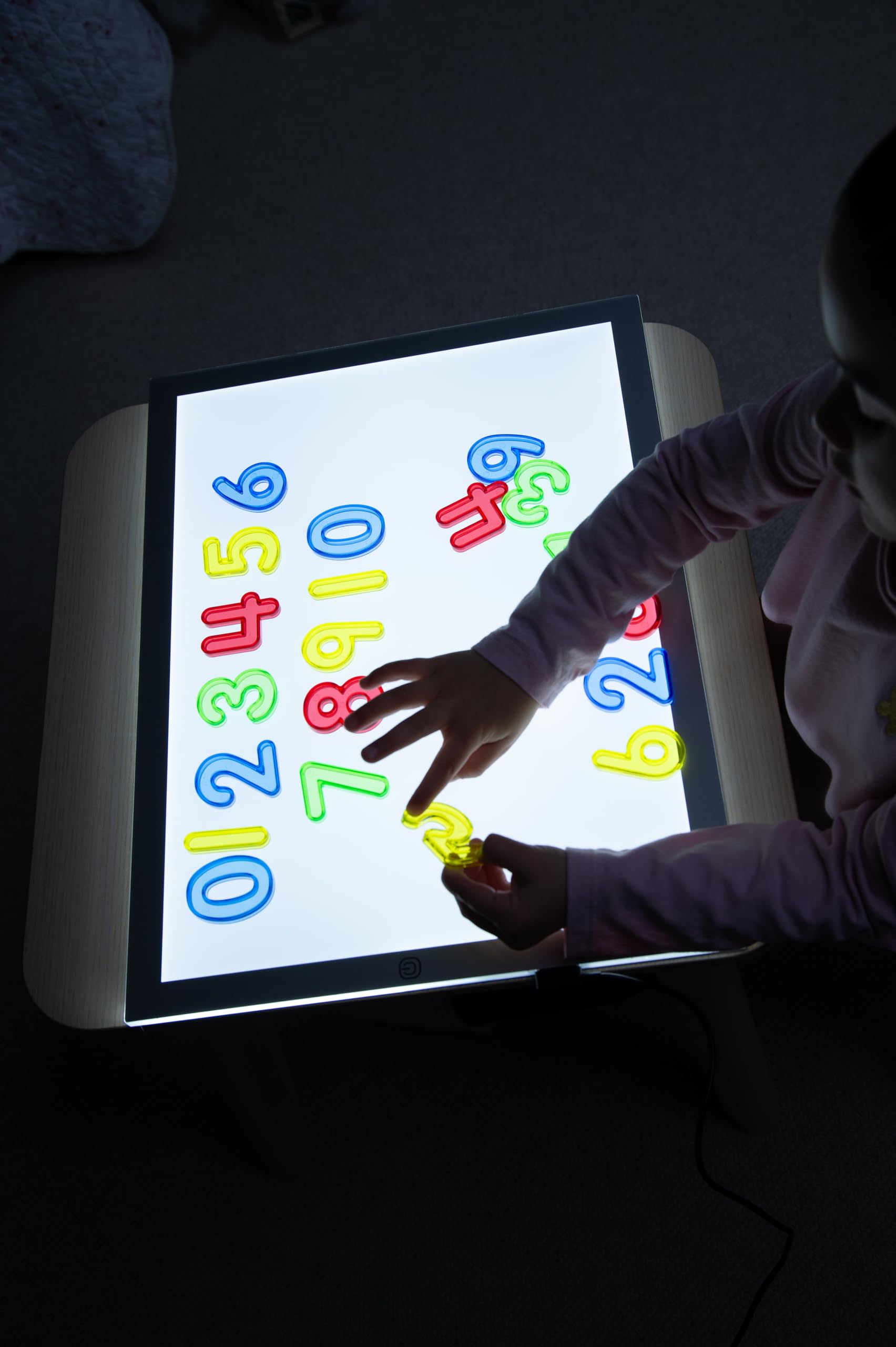 tickit 73141 Translucent Numbers - Colourful Acrylic Set for Light Box & Sensory Play | Ages 3+ 4