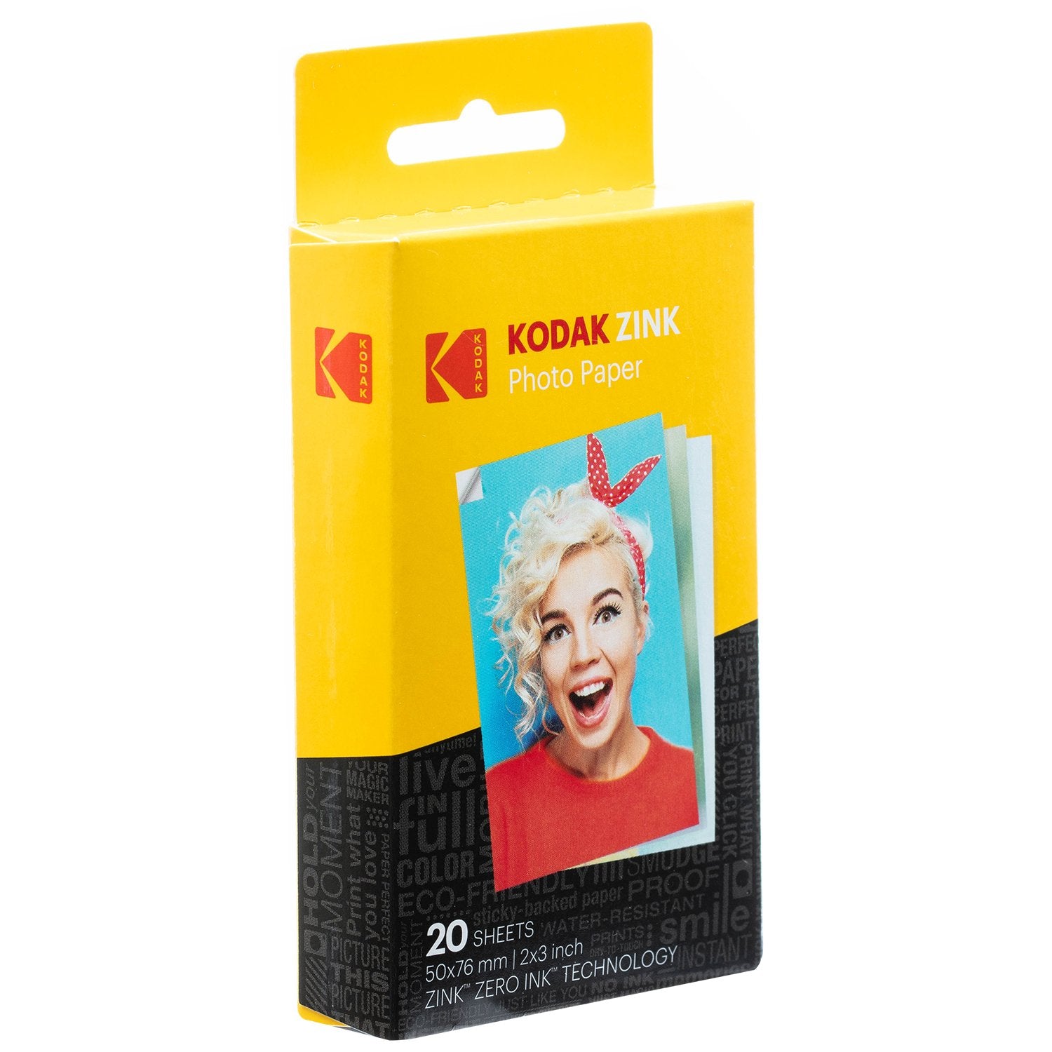 KODAK Premium Zink Photo Paper - 2"x3" Size | 20 Sheets | Water & Tear Resistant 3
