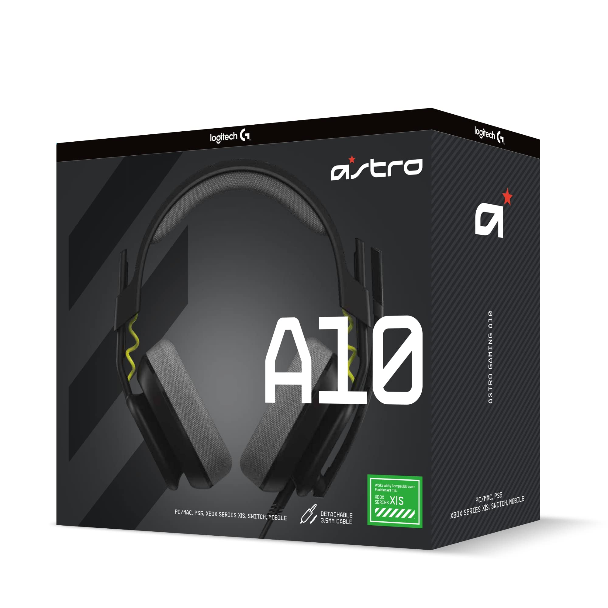ASTRO Gaming A10 Gen 2 Wired Gaming Headset - Black | 32mm Drivers | Flip-to-Mute Mic 10
