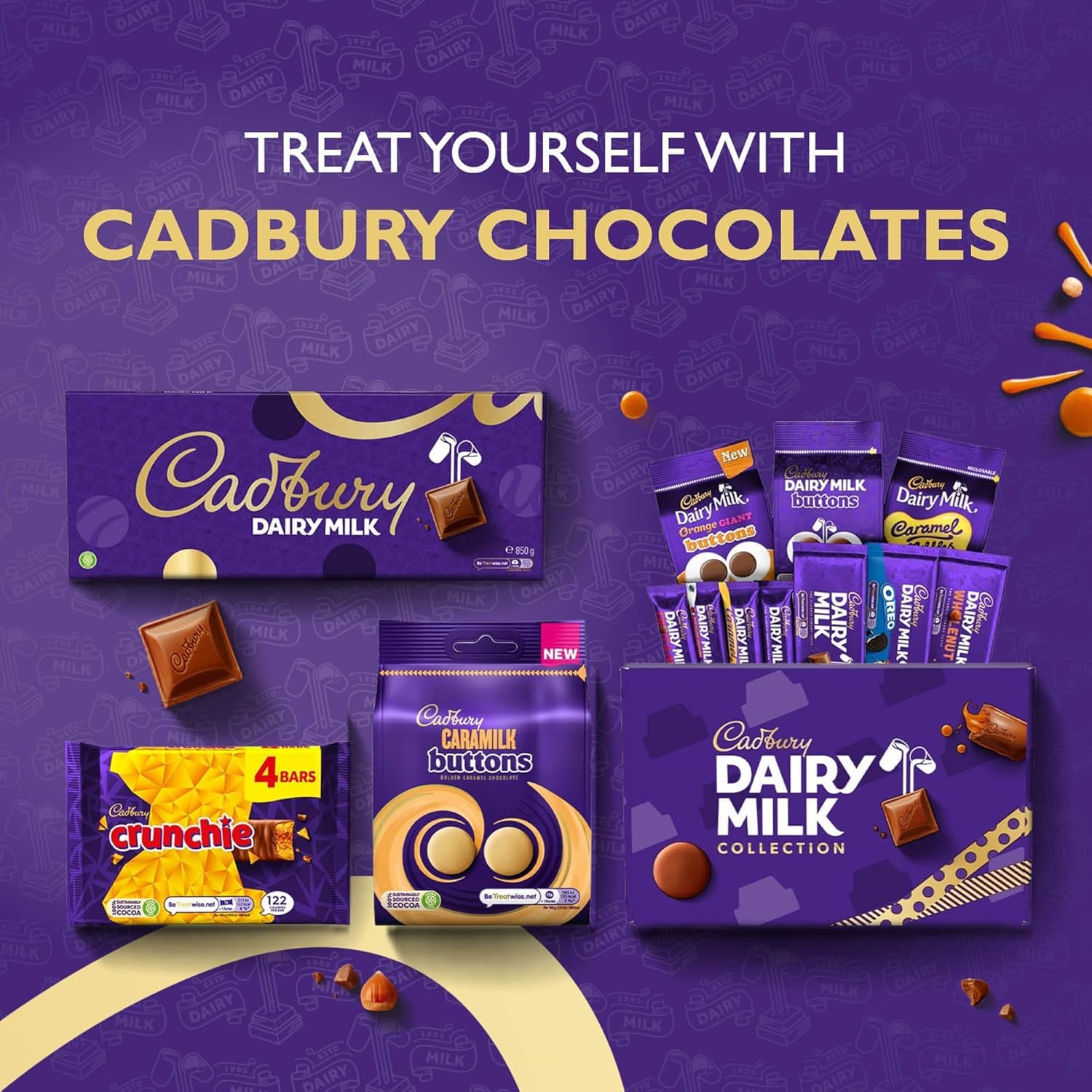 Cadbury Roses Assorted Miniature Chocolates Pouch - 270g 5