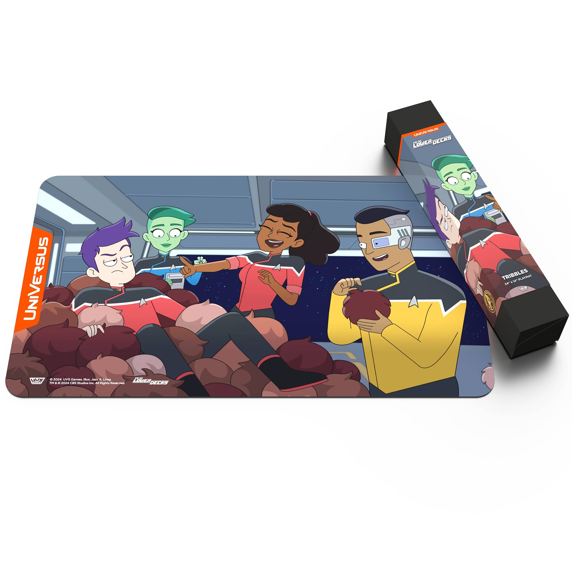 UniVersus Star Trek: Lower Decks Tribbles Playmat - 24 x 14 Inch Neoprene Gaming Mat