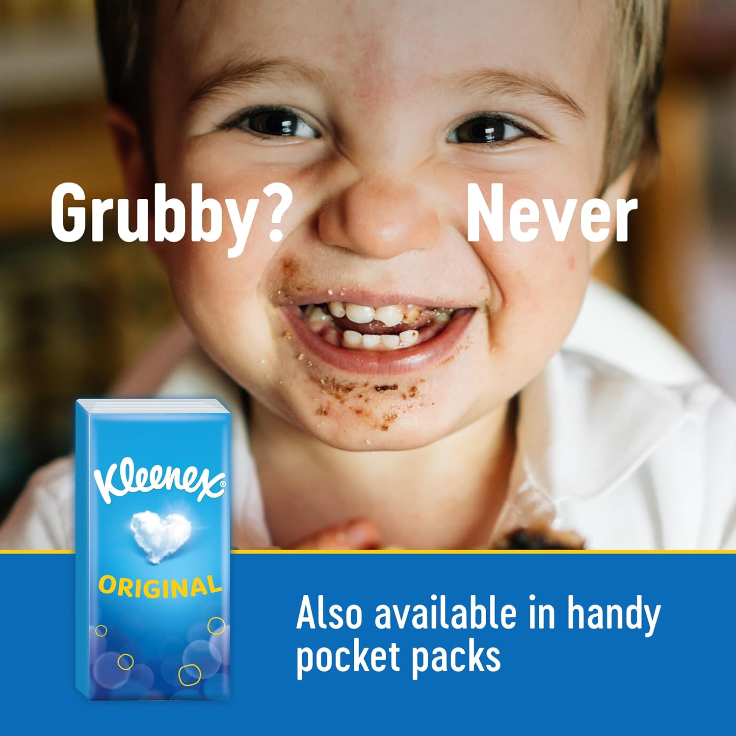 Kleenex Original Facial Tissues - Pack of 12 Boxes (768 Tissues) - Soft & Strong 3-Ply Tissues with Touch of Cotton 4