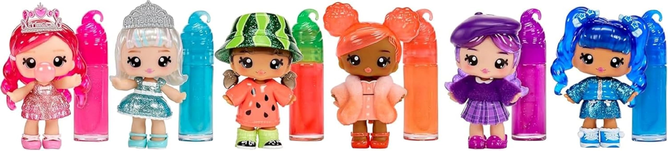 Yummiland Lipgloss Doll - Rory Blueberry - Scented DIY Lipgloss Kit for Kids Ages 4+ 4