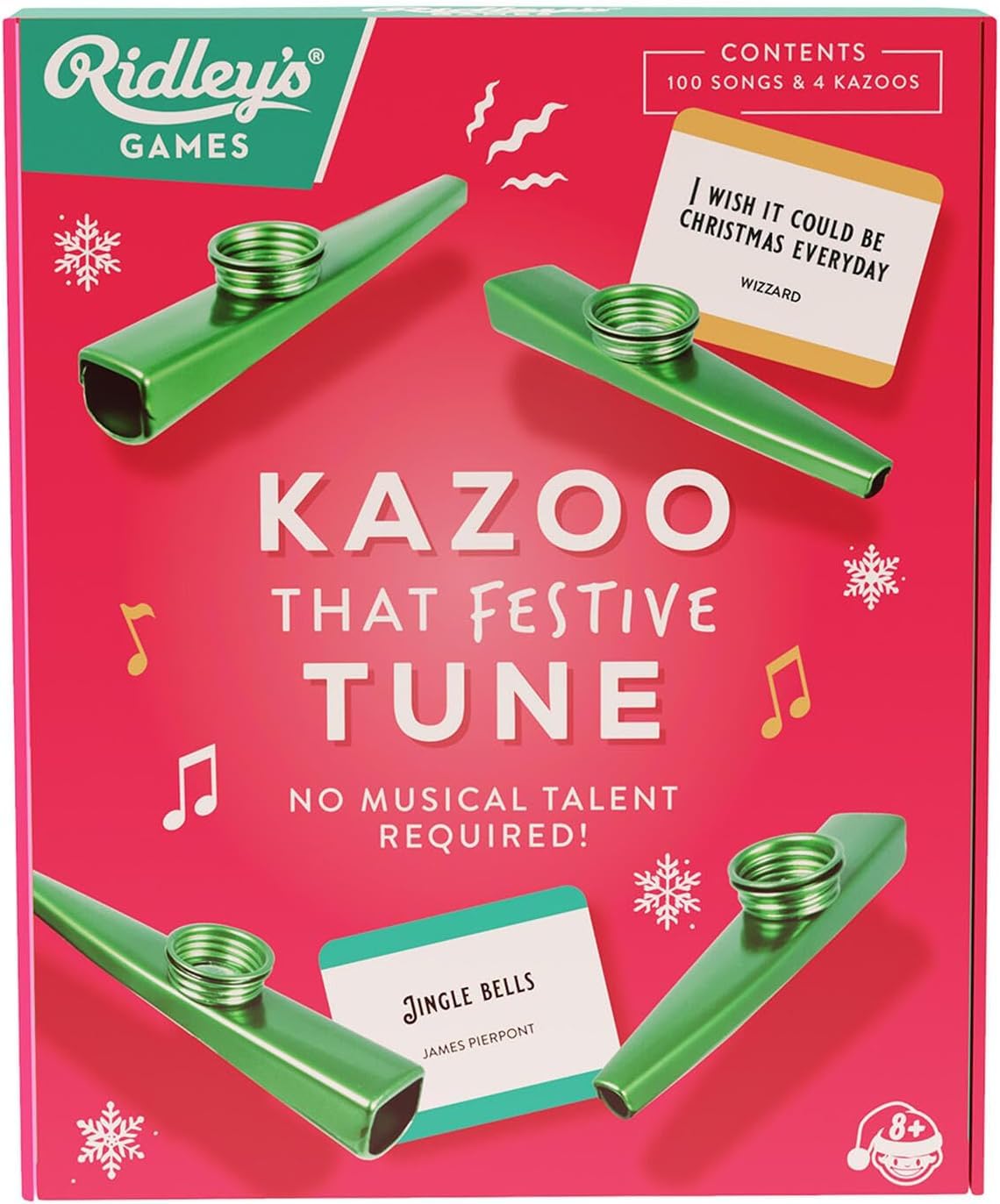 Ridley's Kazoo That Festive Tune Party Game | Ages 8+ | 2+ Players | 20 Min