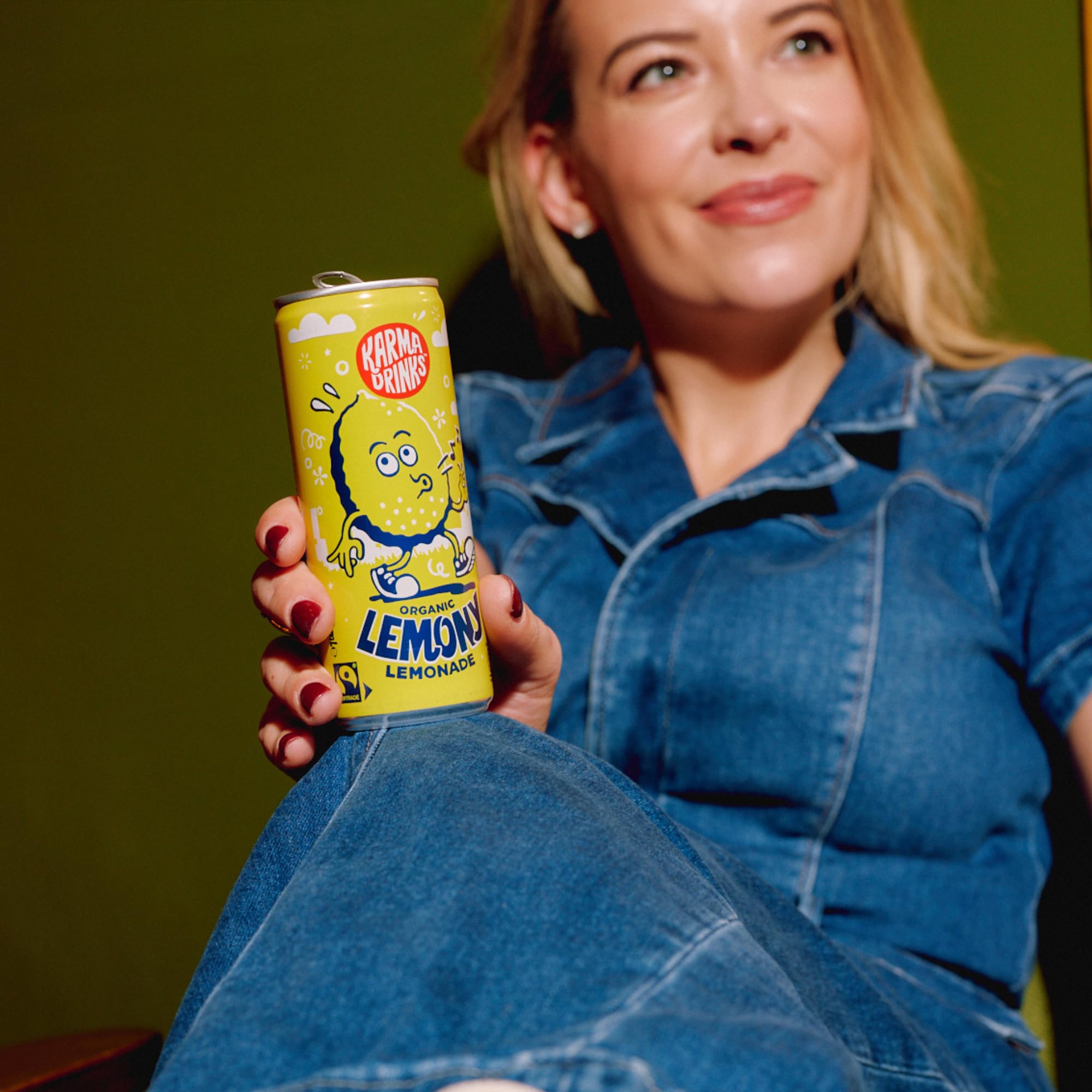 Karma Drinks Lemony Lemonade - Natural Fizzy Soft Drink (4 x 250ml Cans) 3