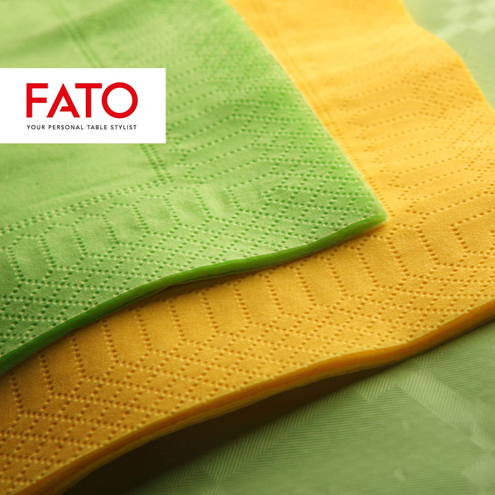 Fato Apple Green Disposable Paper Napkins, 24x24 cm, 2-Ply, Pack of 100
