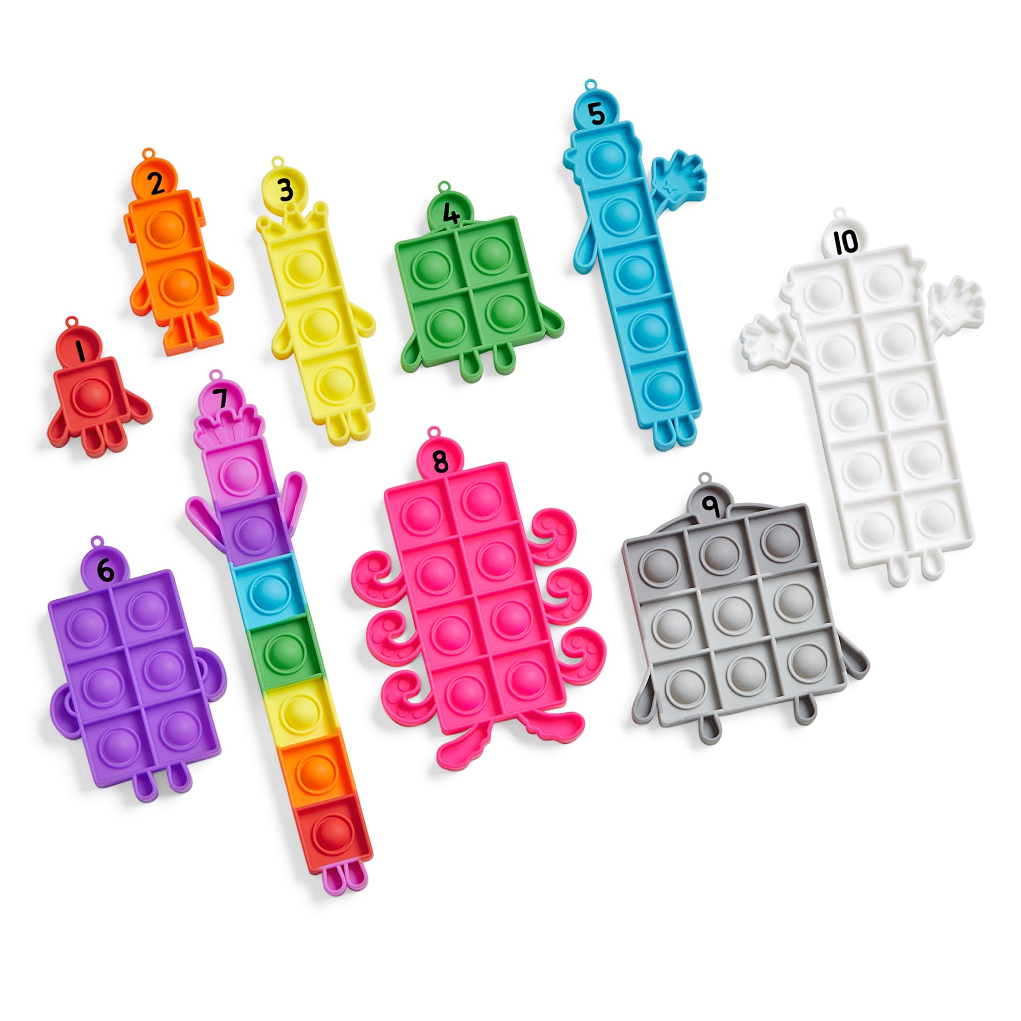 Learning Resources Numberblocks Sensory Bubble Poppers - Educational Fidget Toy for Kids 3+ 4