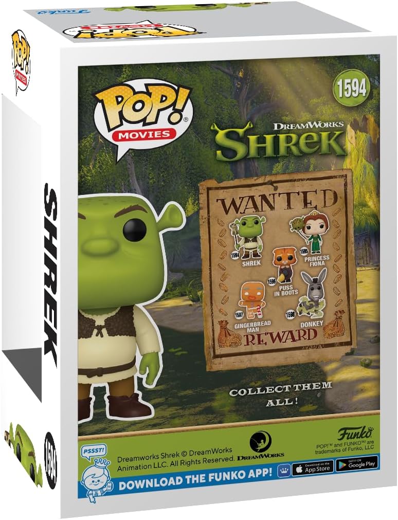 Funko Pop! Movies: Shrek DreamWorks30th - Shrek with Snake Vinyl Figure 3