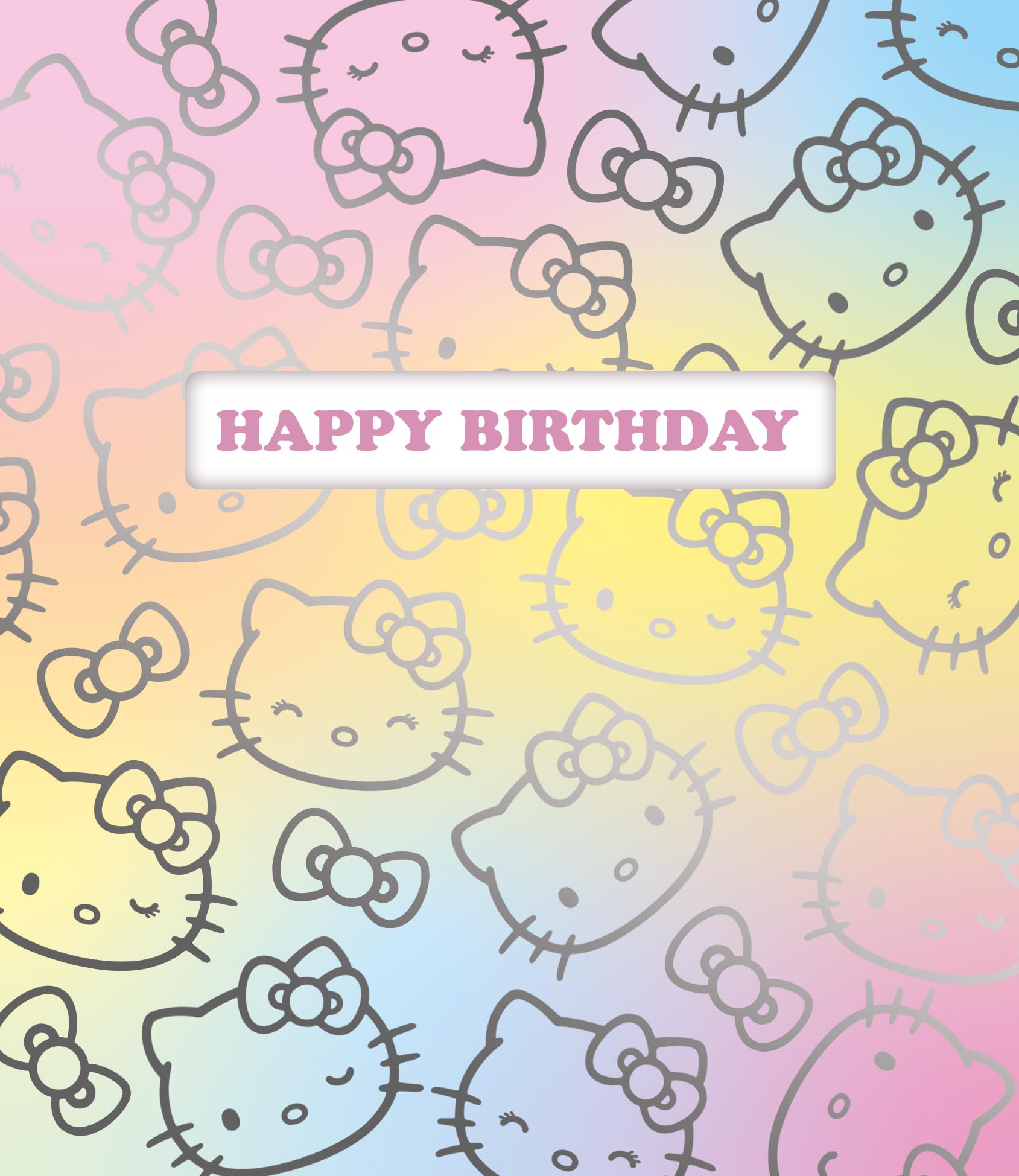 Danilo Promotions LTD Hello Kitty Birthday Card - A5 Size, Blank Inside | Unisex Kids/Adults 1