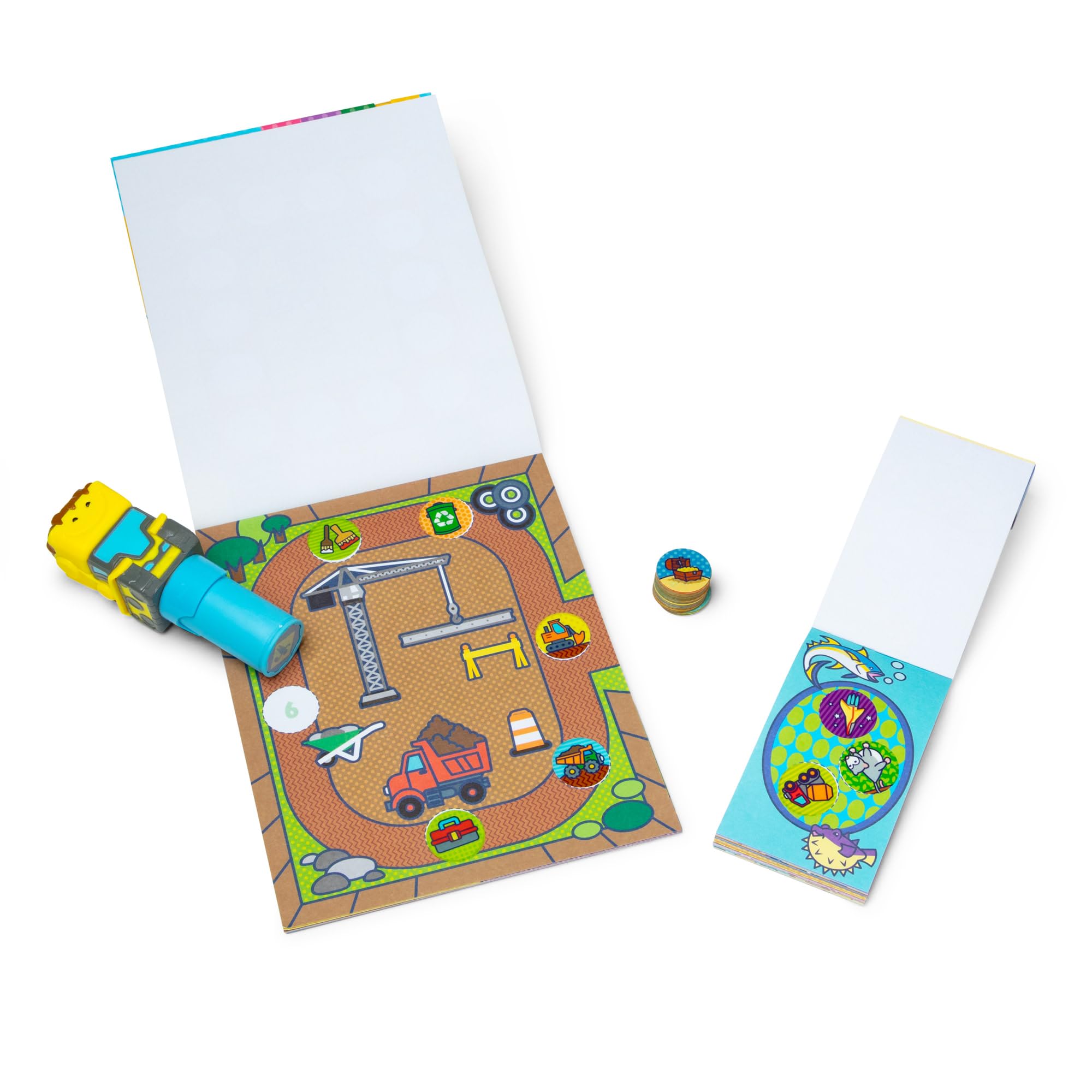 Melissa & Doug Sticker Wow Bulldozer Bundle: Stamper, 500 Stickers, 2 Activity Pads 3