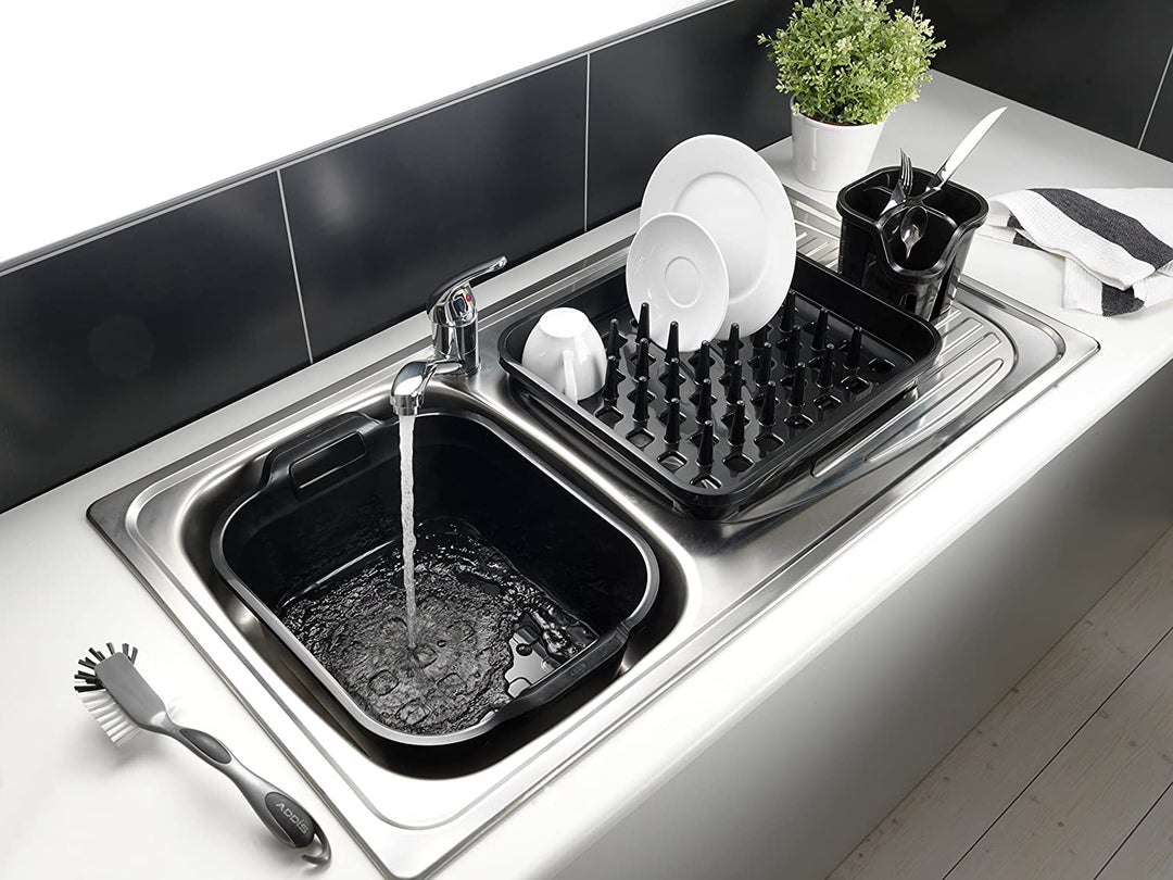 Addis Eco Washing Up Bowl with Twin Handle, 10 Litre, Made in UK from 100% Recycled Plastic