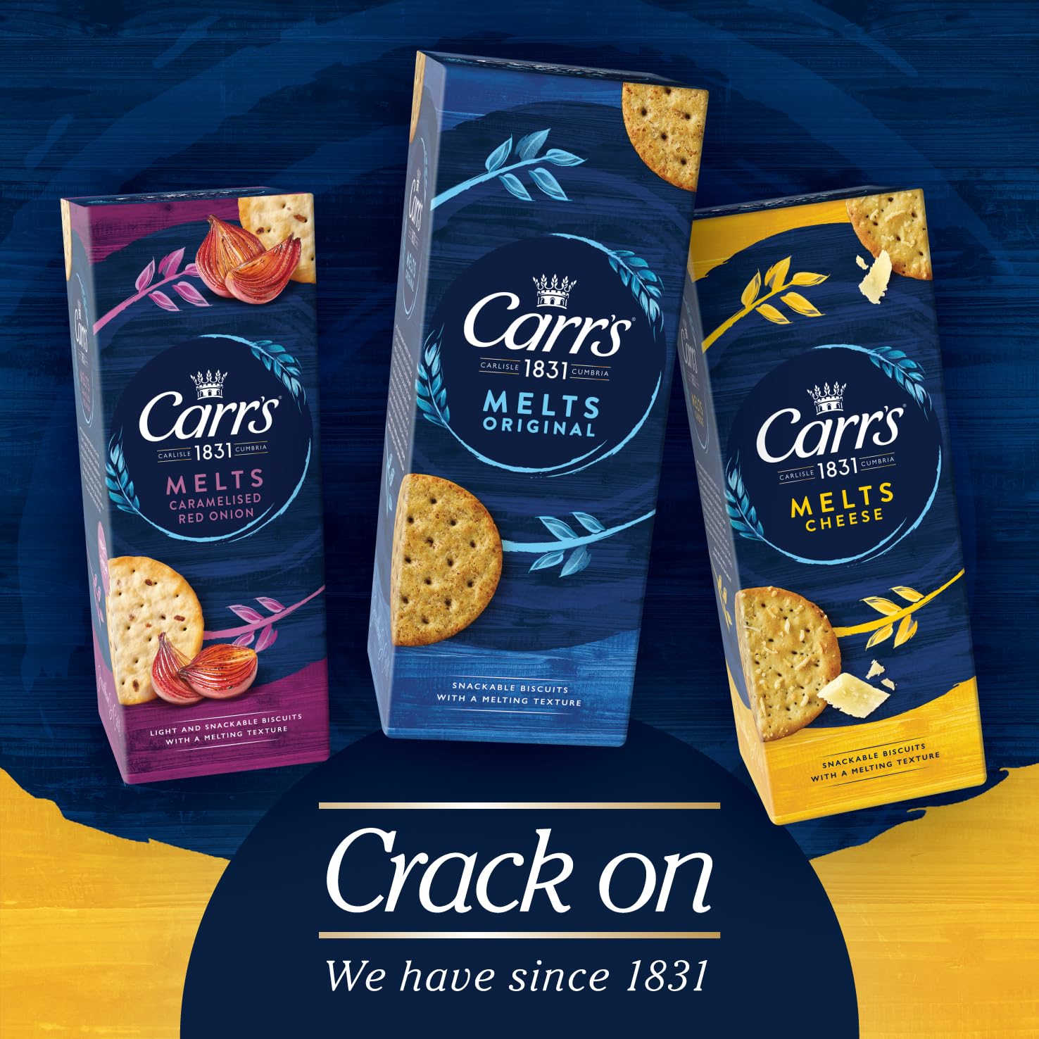 Carr's Melts Cheese Crackers, 150 g - Savoury Multigrain Snack with Salted Cheese Flavor 3