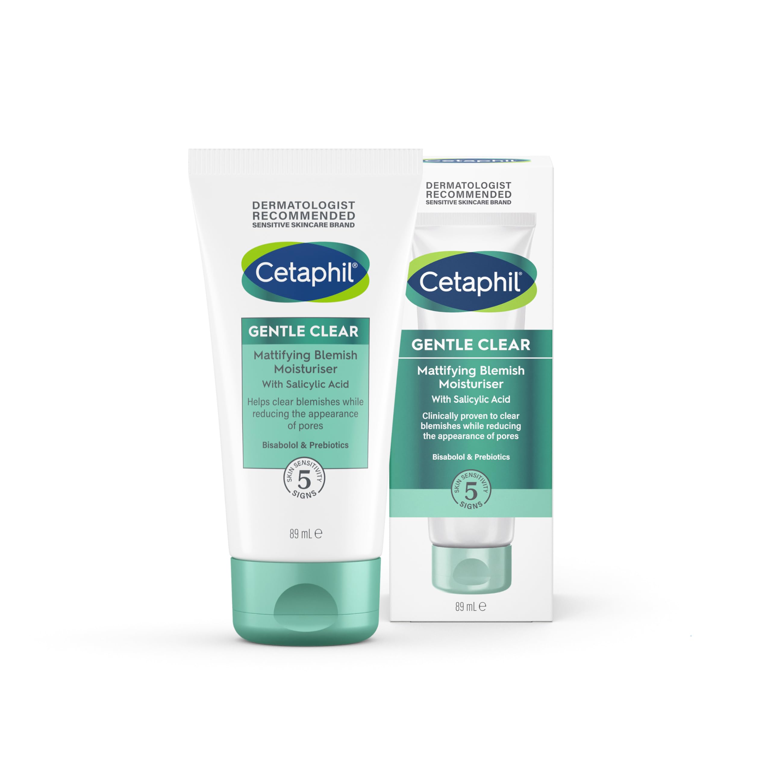 Cetaphil Gentle Clear Mattifying Blemish Face Moisturiser - Reduces Blemishes & Breakouts, Hydrates Up to 48 Hours, Matte Finish 1