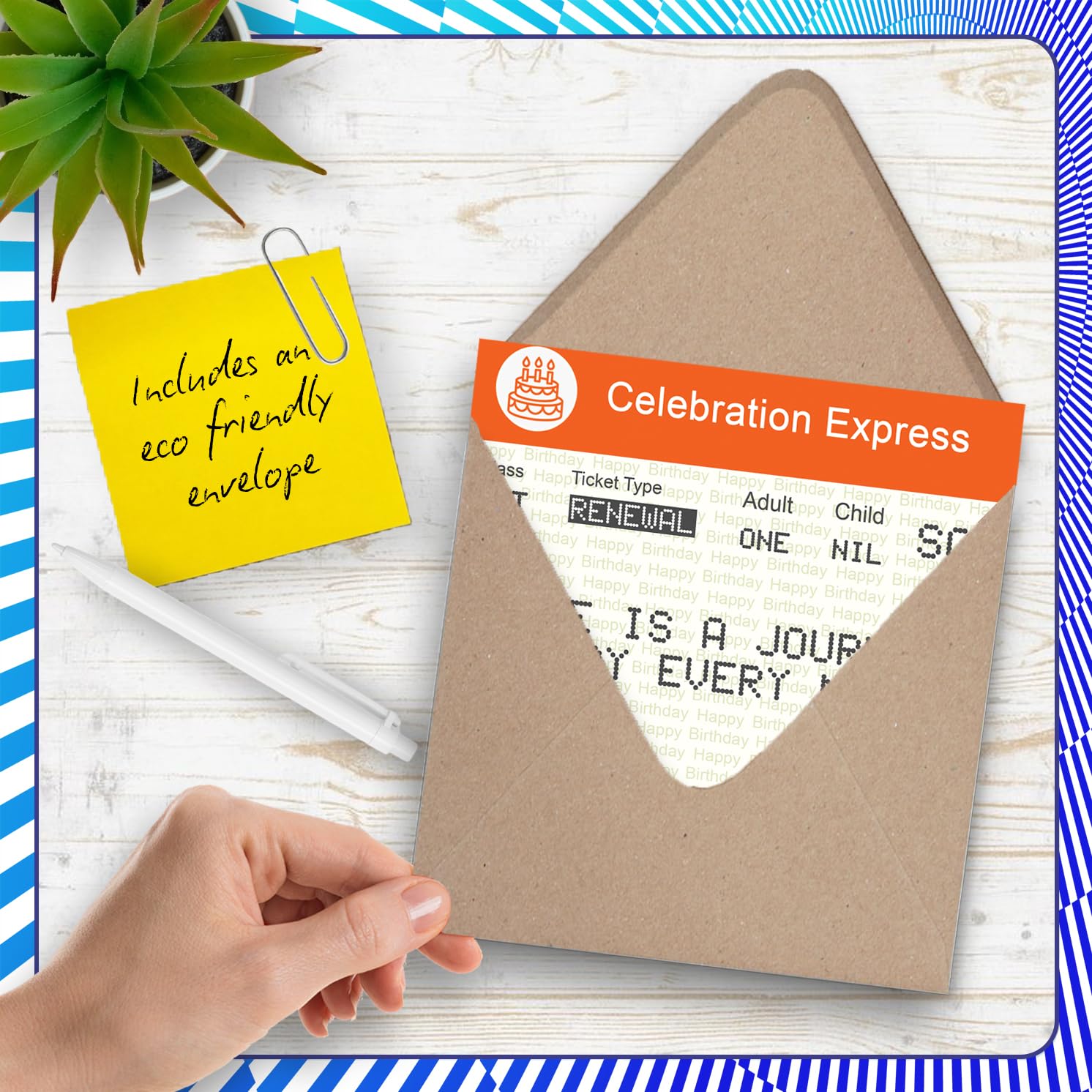 Stuff4 21st Birthday Card for Men & Women - Ticket to Old Age Greeting Card | 145mm x 145mm 5