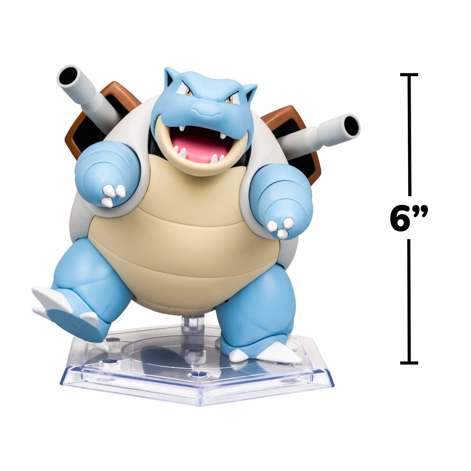 Pokémon Blastoise Super Articulated Action Figure - 6 Inch, 15+ Points of Articulation