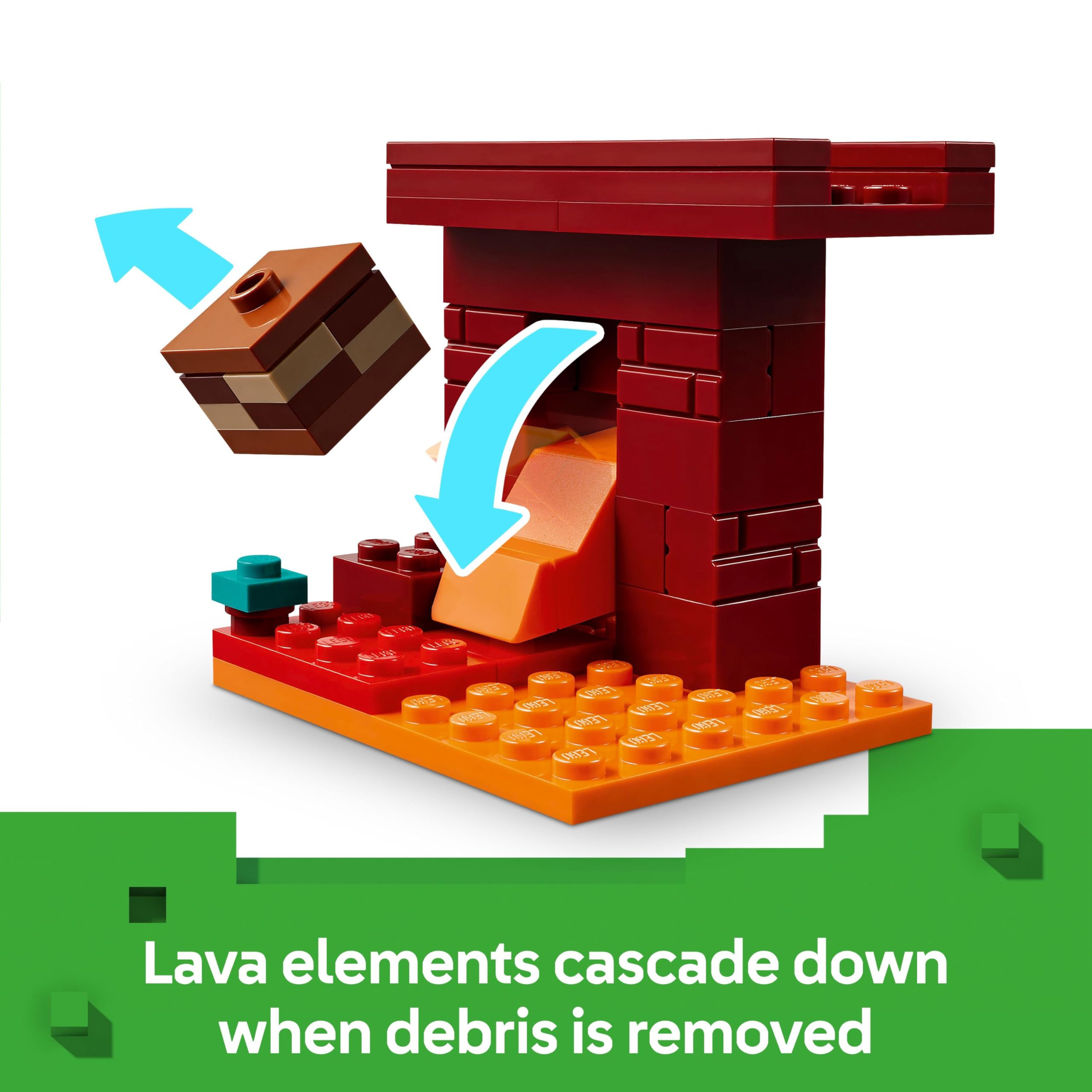 LEGO Minecraft The Nether Lava Battle Building Set - 99-Piece Playset with Alex Figure, Ages 6+ 11