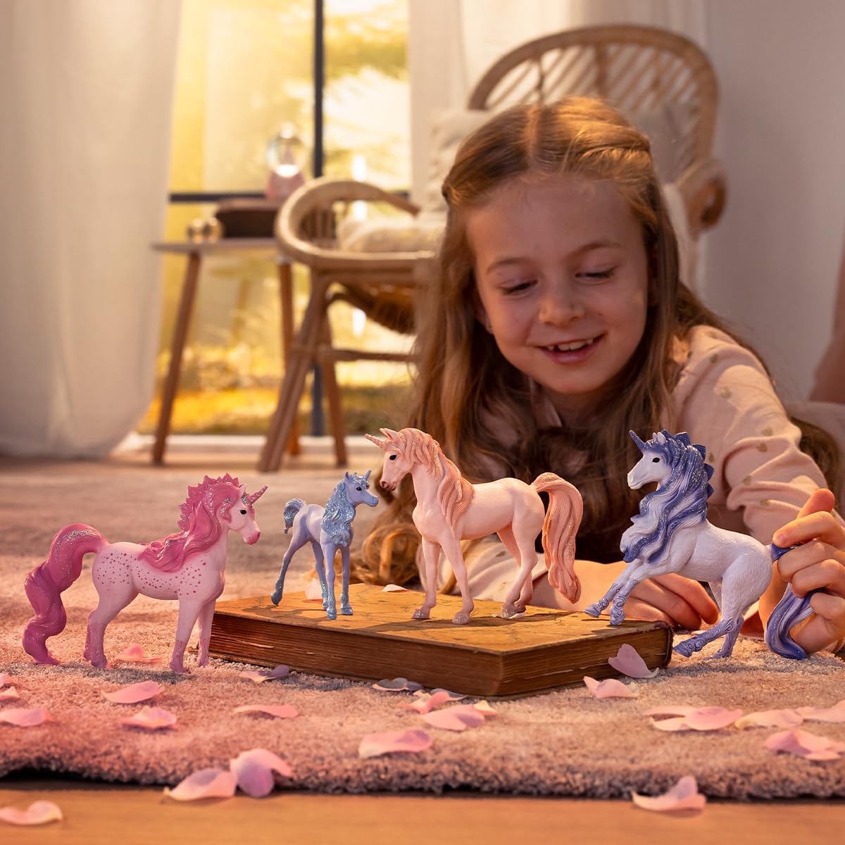 SCHLEICH Bayala Mandala Unicorn Foal - 4" Fantasy Horse Play Figure for Kids 5