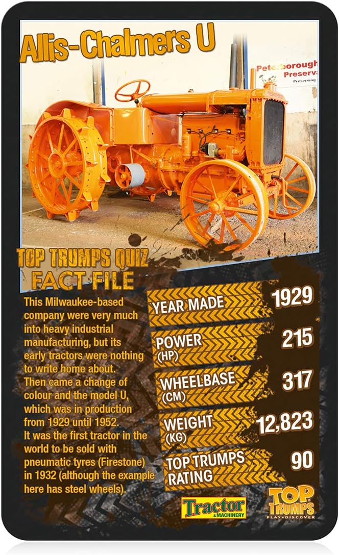 Top Trumps Top 30 Tractors Card Game 2