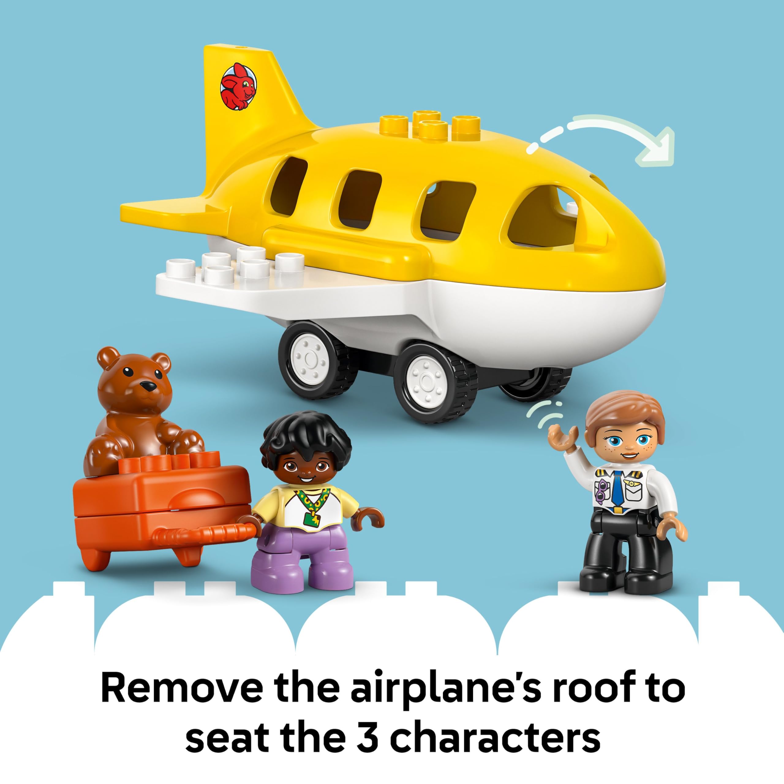 LEGO DUPLO First Time at the Airport - Educational Building Set for Toddlers 2+ 2