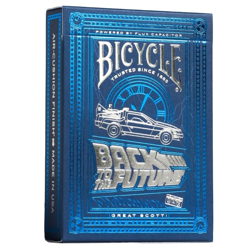 Bicycle Back to The Future Playing Cards - Air Cushion Finish, Custom Figures | Unisex Adult