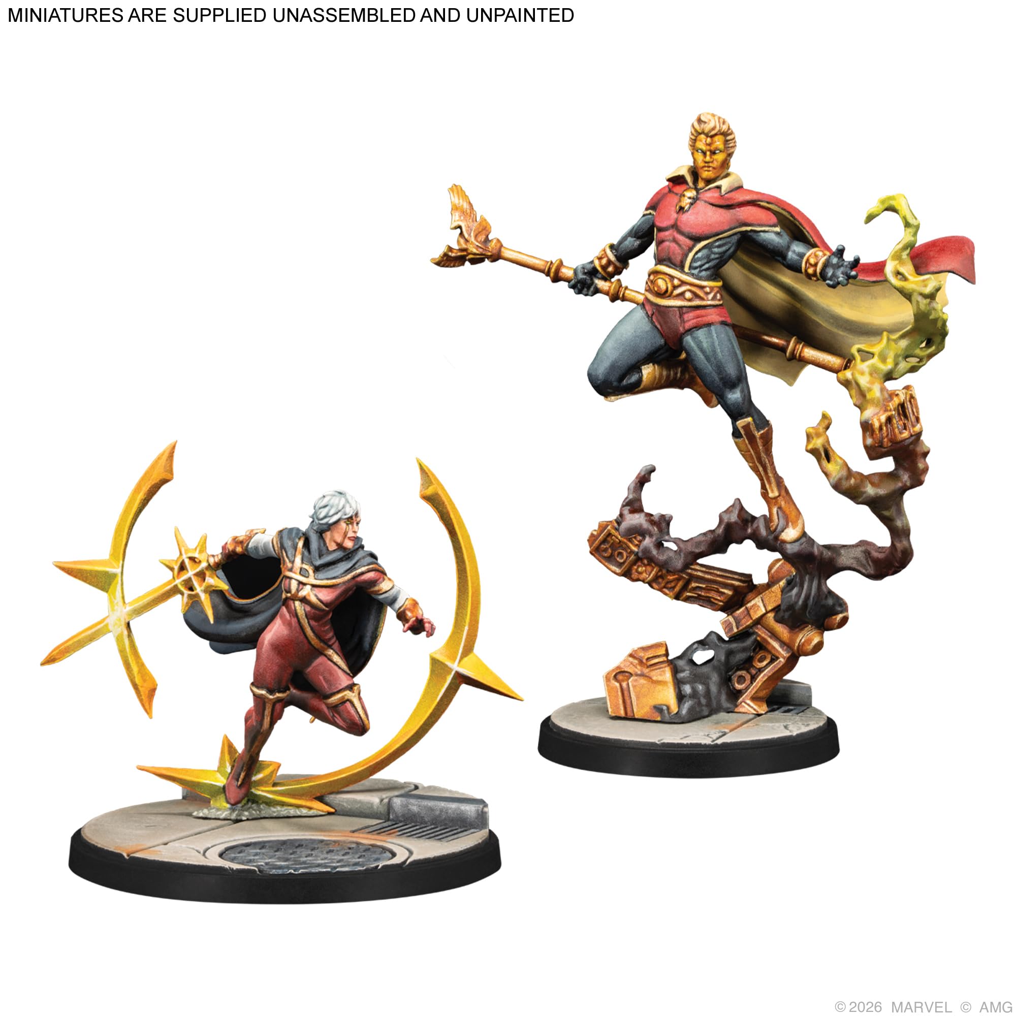 Asmodee Marvel: Crisis Protocol Adam Warlock, Moondragon, Quasar Character Pack | 2 Players | 120 Min