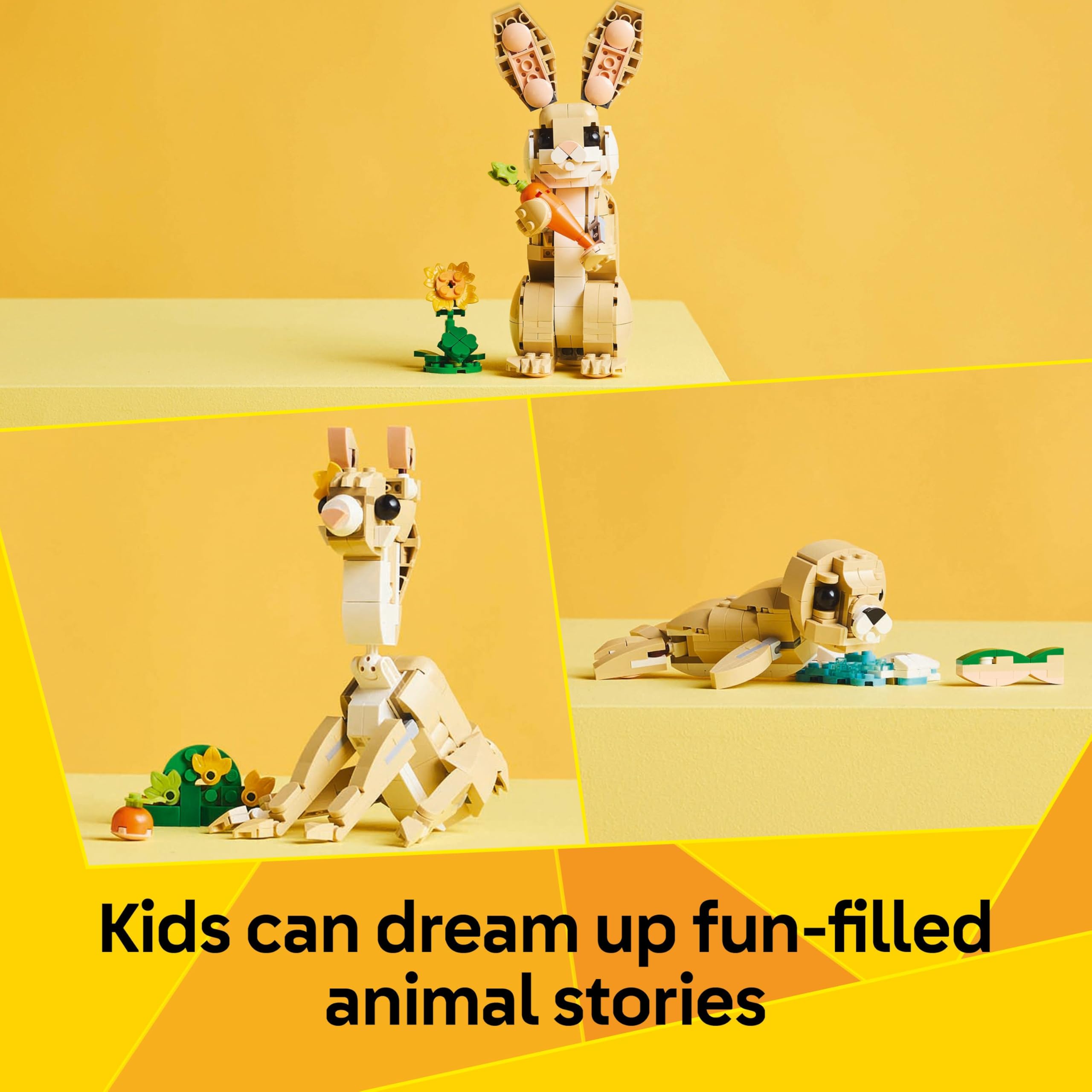 LEGO Creator 3in1 Cute Bunny Toy - Buildable Animal Playset for Ages 8+