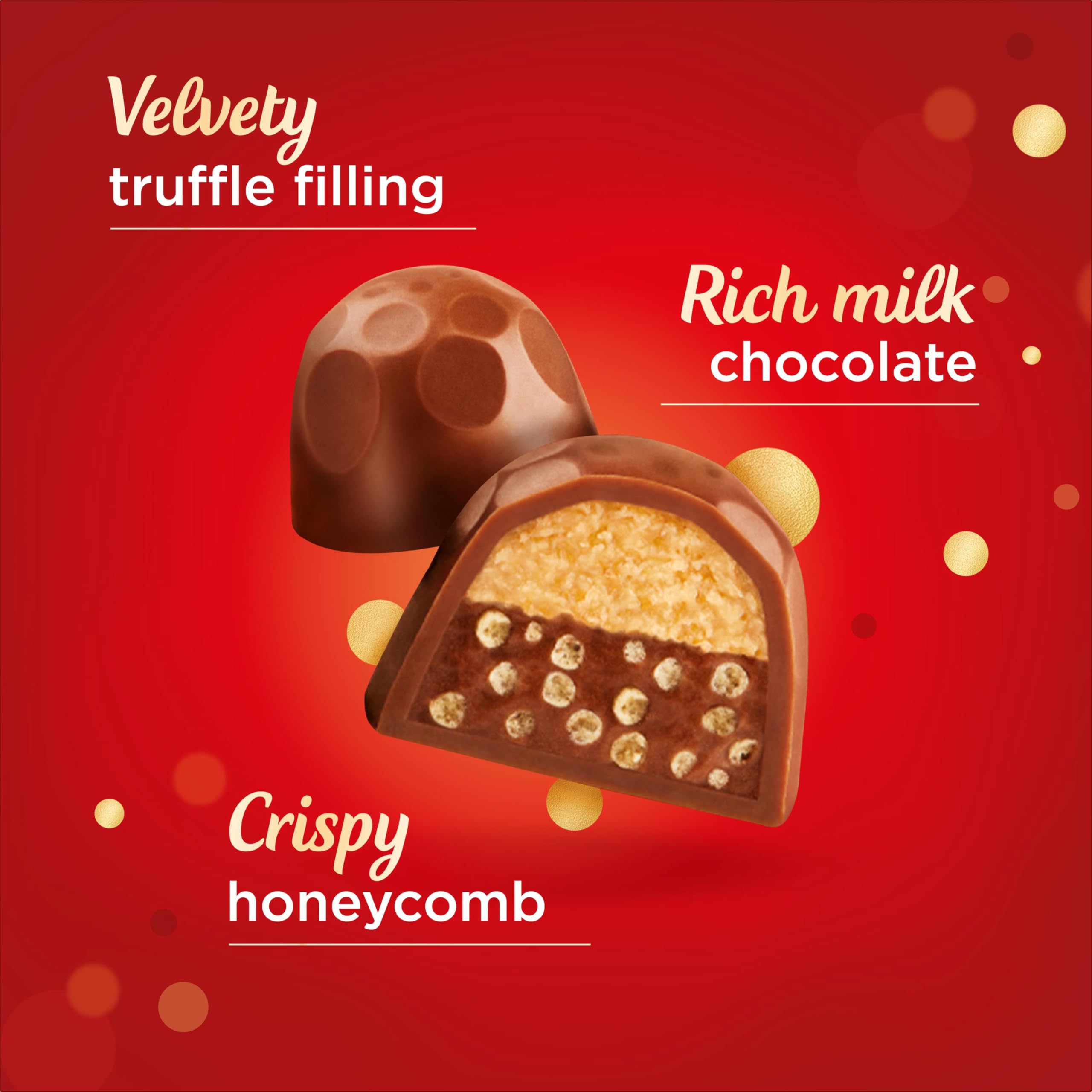 Maltesers Chocolate Truffles Gift Box - Milk Chocolate with Honeycomb | 455g