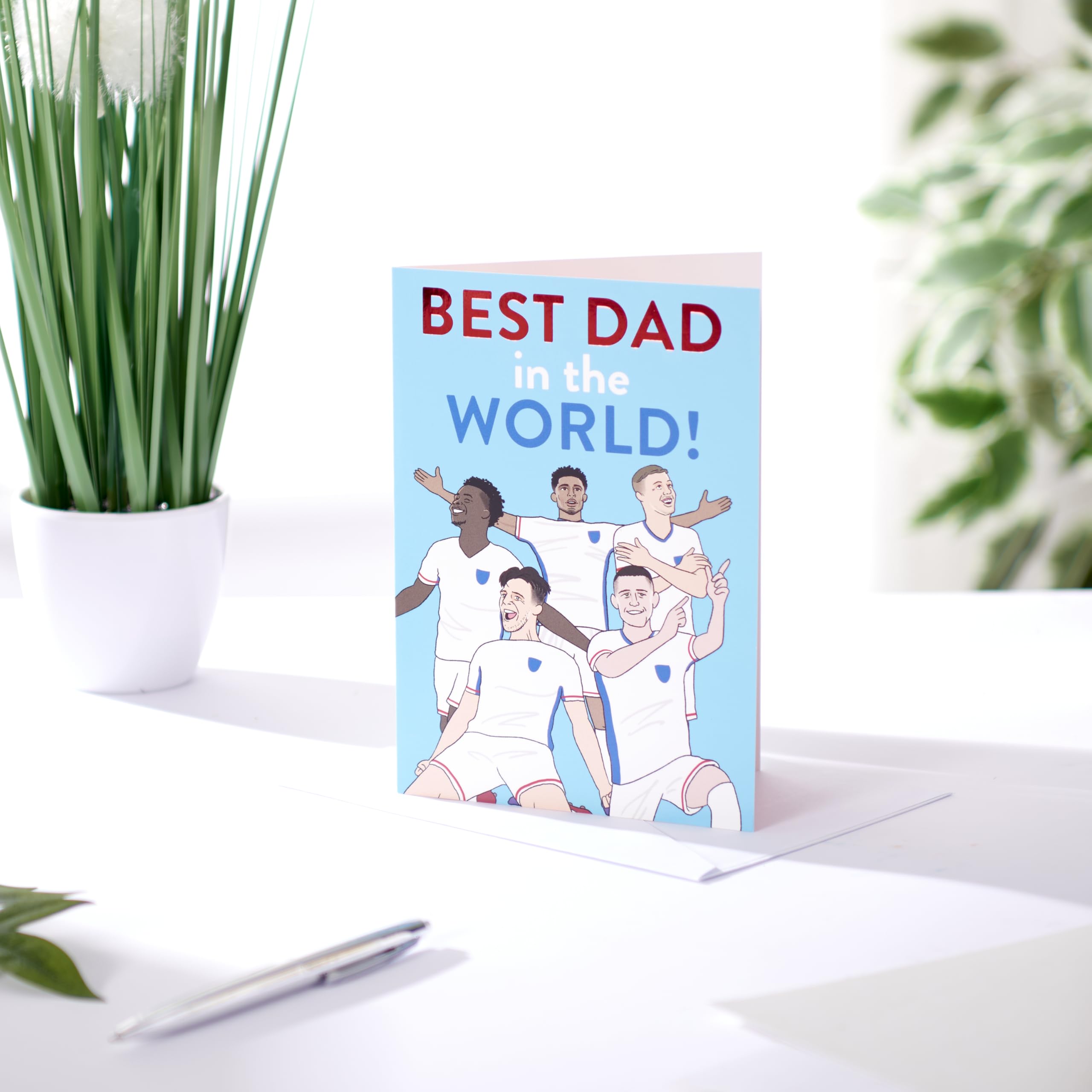 UK Greetings Father's Day Card for Dad, Grandad, Husband | Football Theme | 12.7 x 17.8 cm 3
