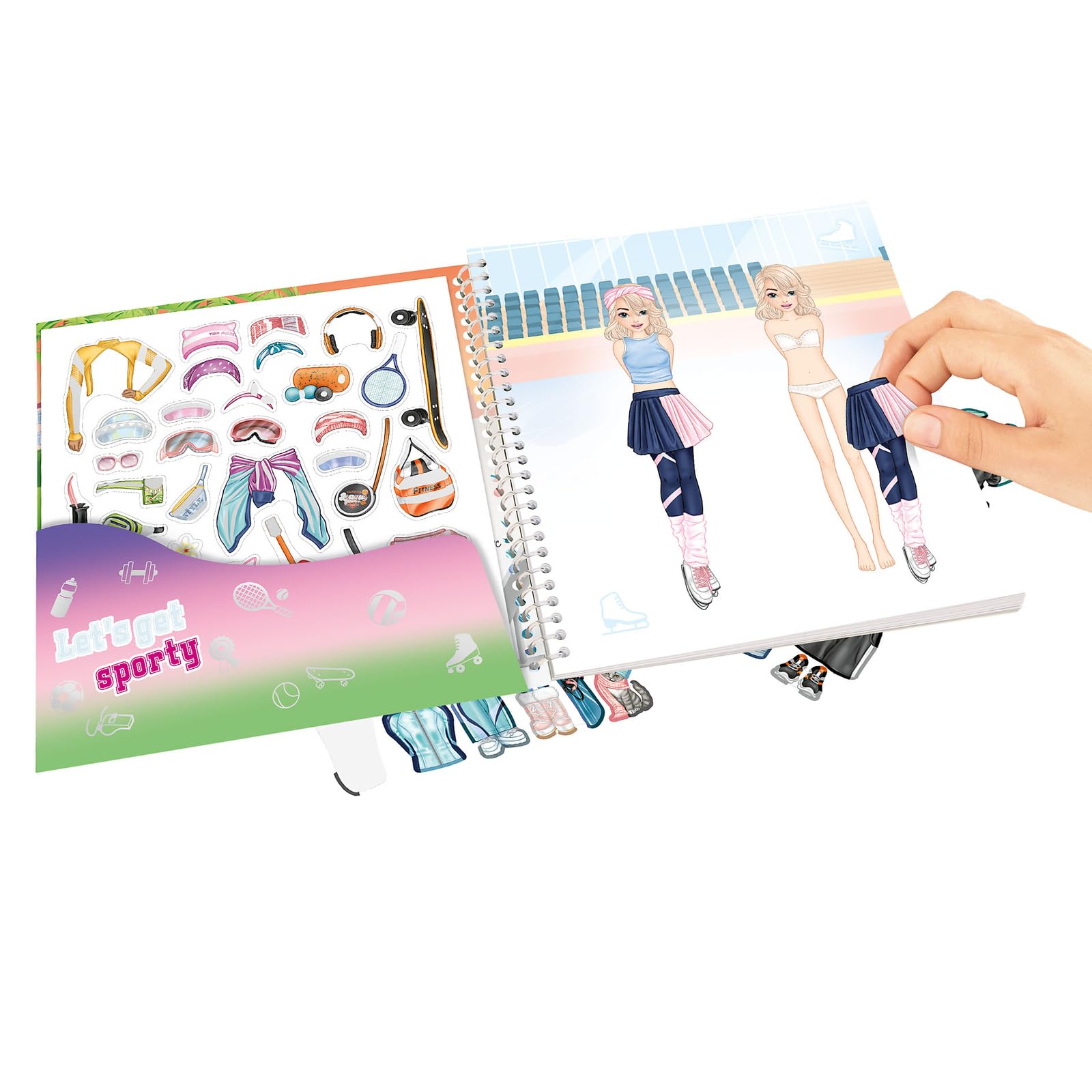 Depesche TOPModel Dress Me Up Sticker Book Sports - 24 Pages, 11 Sticker Sheets