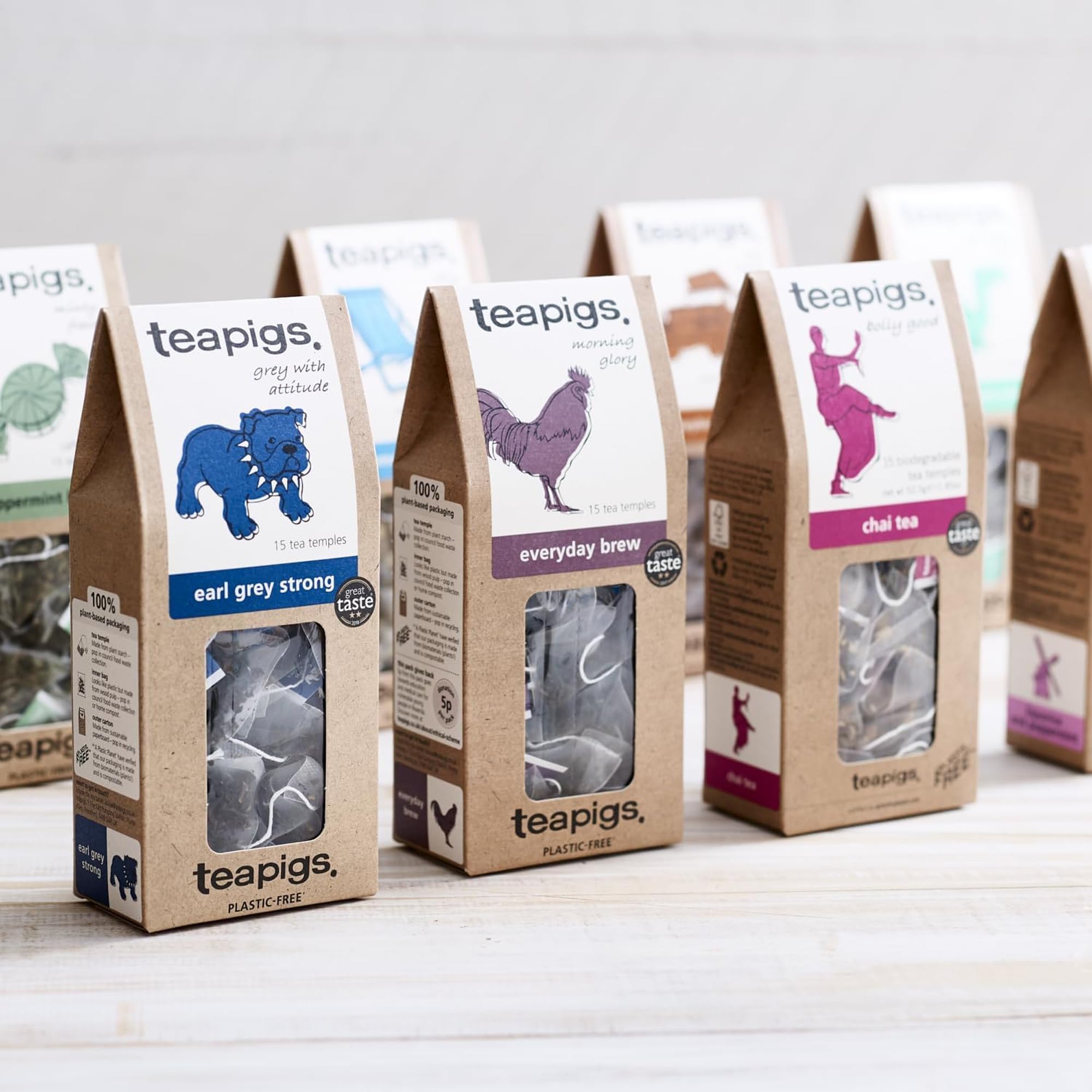 teapigs English Breakfast Black Tea Bags - 15 Count, 50g Whole Leaf Brew 5