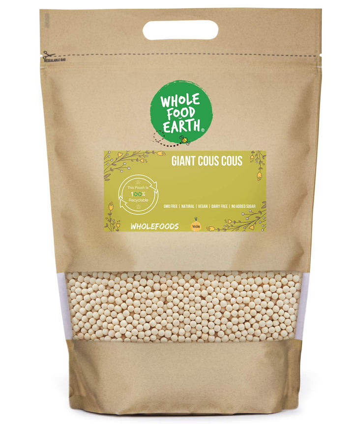 Wholefood Earth Giant Couscous 1 kg | GMO Free | Natural | Source of Fibre